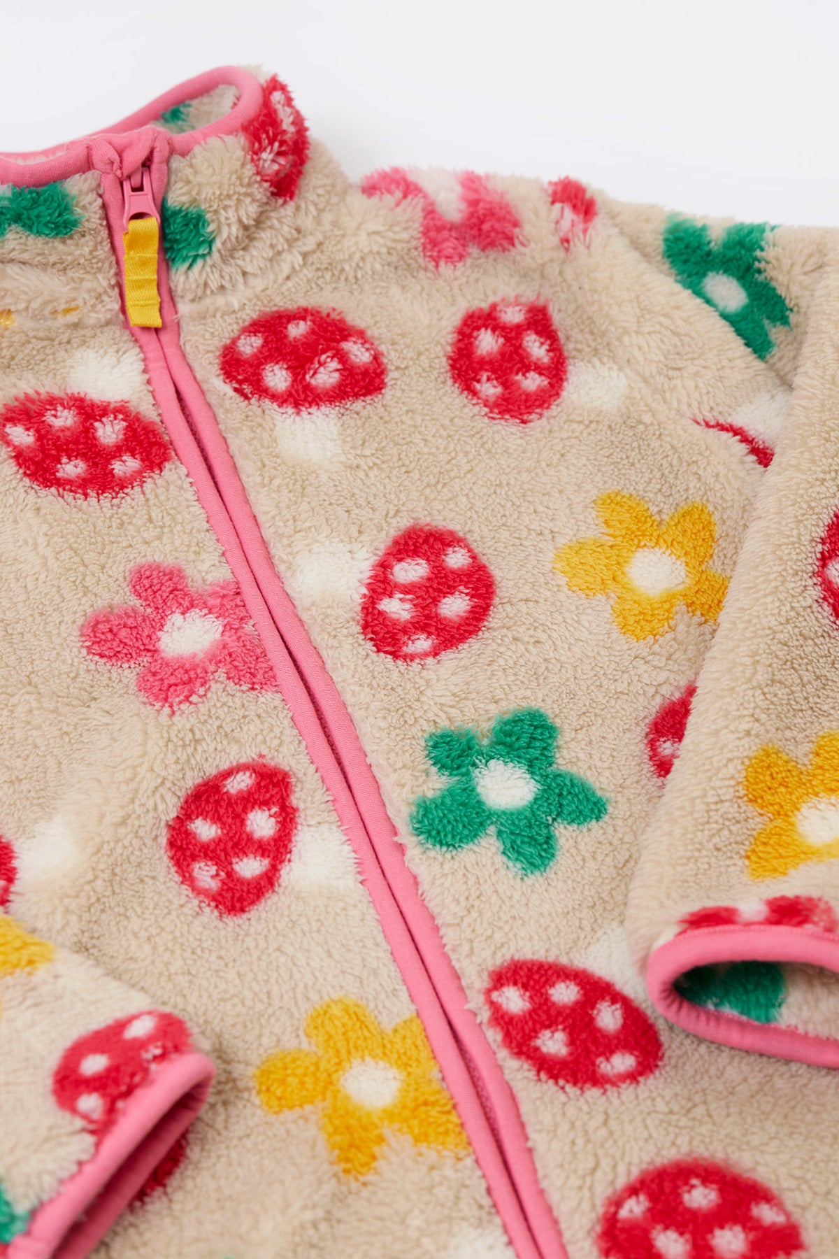 Frugi Zipped Ted Fleece Mushroom Field Clothing 2-3YRS / Multi,3-4YRS / Multi,4-5YRS / Multi,5-6YRS / Multi,6-7YRS / Multi,7-8YRS / Multi,8-9YRS / Multi,9-10YRS / Multi