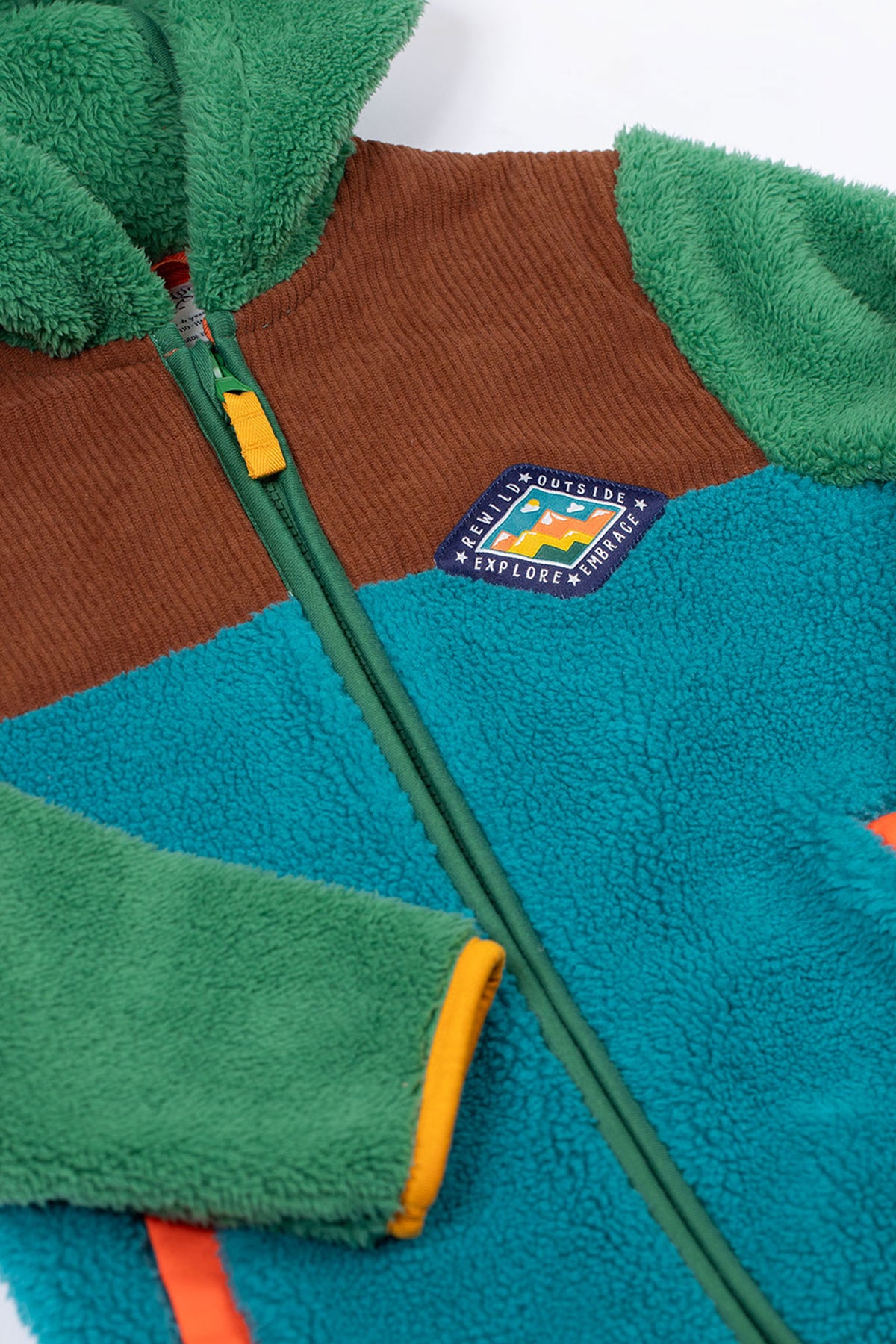 Frugi Infant Bracken Fleece Cord Jacket 501838A5hghp Clothing 6-9M / Multi,9-12M / Multi,12-18M / Multi,18-24M / Multi