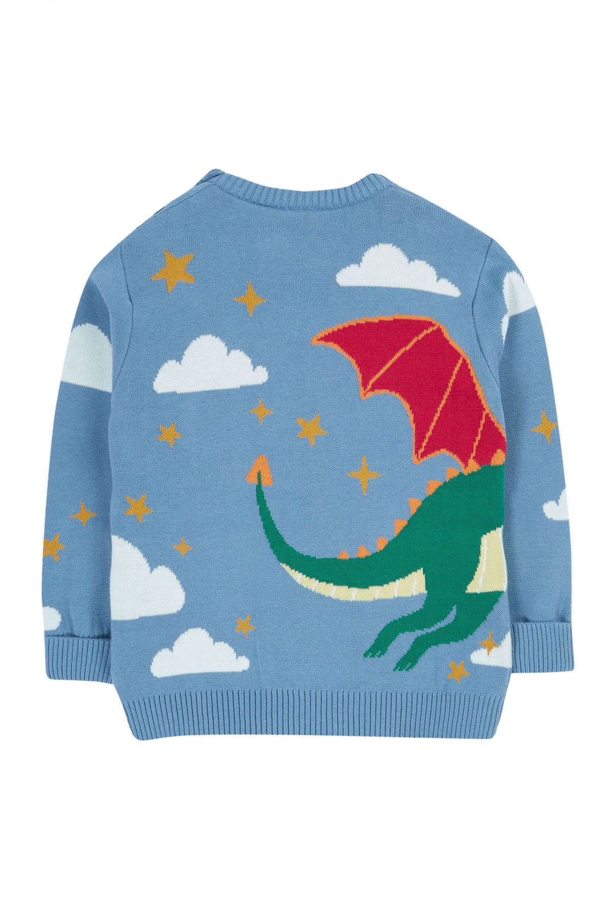 Frugi Elwood Knitted Jumper Dragon Skies Clothing 2-3YRS / Multi,3-4YRS / Multi,4-5YRS / Multi,5-6YRS / Multi,6-7YRS / Multi