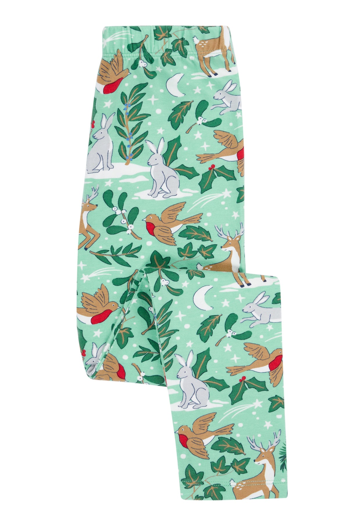 Frugi Libby Leggings 500090A5fefo Festive Forest Clothing 2-3YRS / Aqua,3-4YRS / Aqua,4-5YRS / Aqua,5-6YRS / Aqua,6-7YRS / Aqua,7-8YRS / Aqua,8-9YRS / Aqua,9-10YRS / Aqua