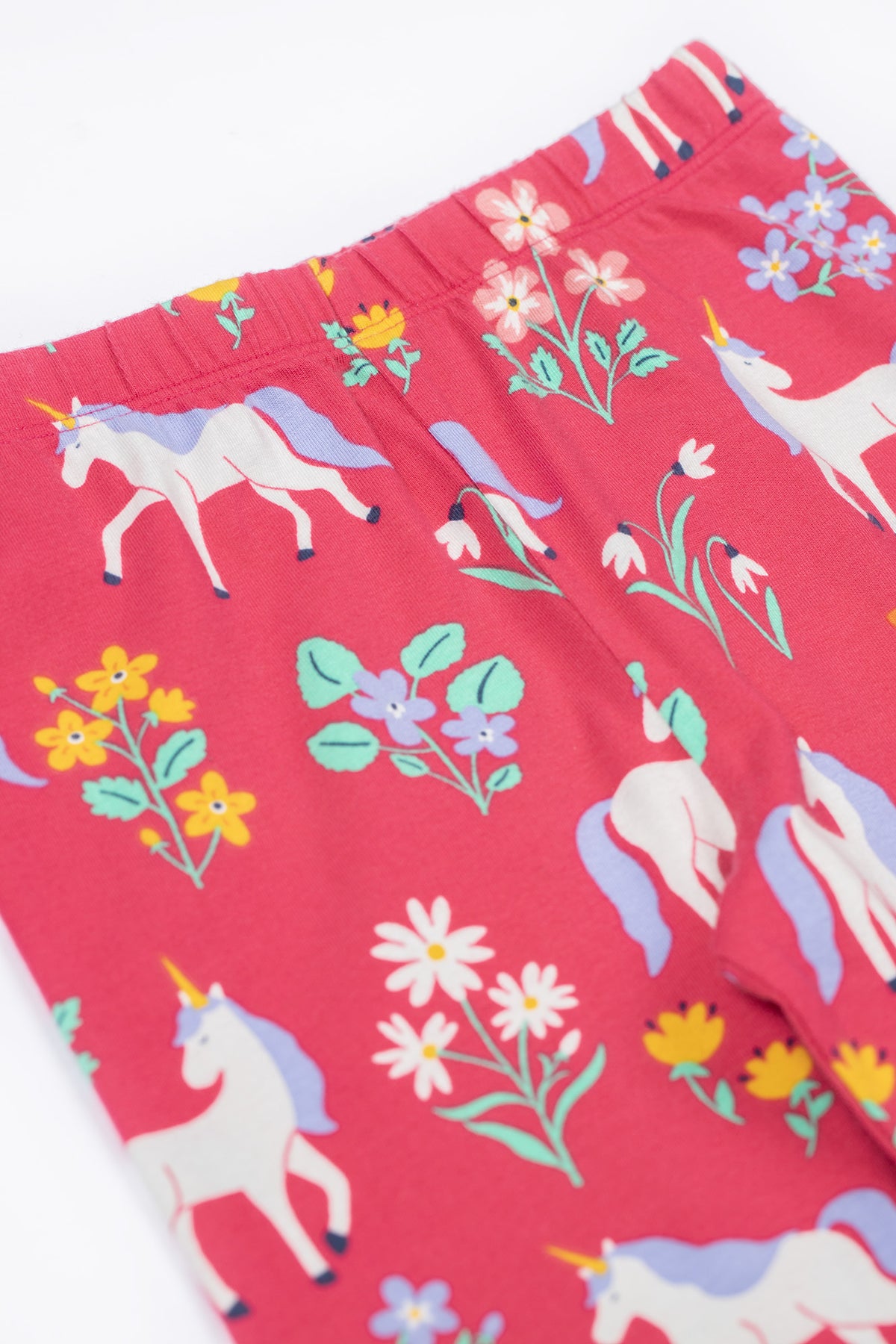 Frugi Libby Leggings 500090A5rufl Unicorn Floral Clothing 2-3YRS / Pink,3-4YRS / Pink,4-5YRS / Pink,5-6YRS / Pink,6-7YRS / Pink,7-8YRS / Pink