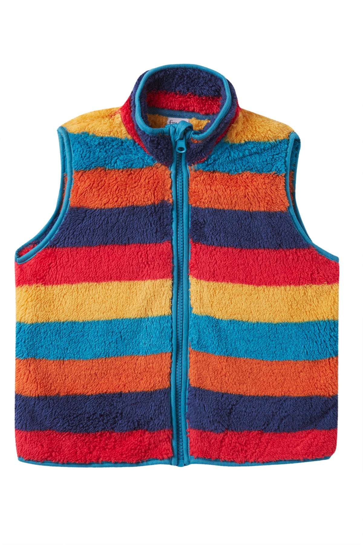 Frugi 3 In 1 Rambler Coat Nvy Autumn Stripe Fleece Clothing 5-6YRS / Blue,6-7YRS / Blue,7-8YRS / Blue,8-9YRS / Blue