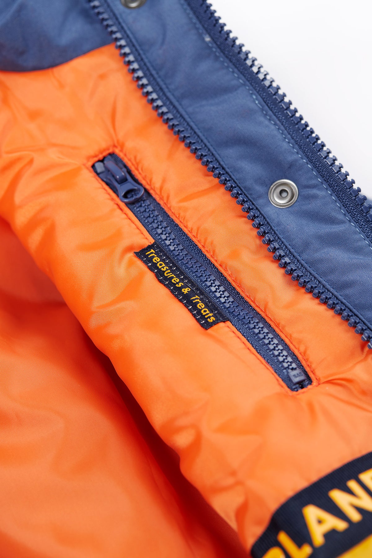 Frugi 3 In 1 Rambler Coat Nvy Autumn Stripe Fleece Clothing 5-6YRS / Blue,6-7YRS / Blue,7-8YRS / Blue,8-9YRS / Blue