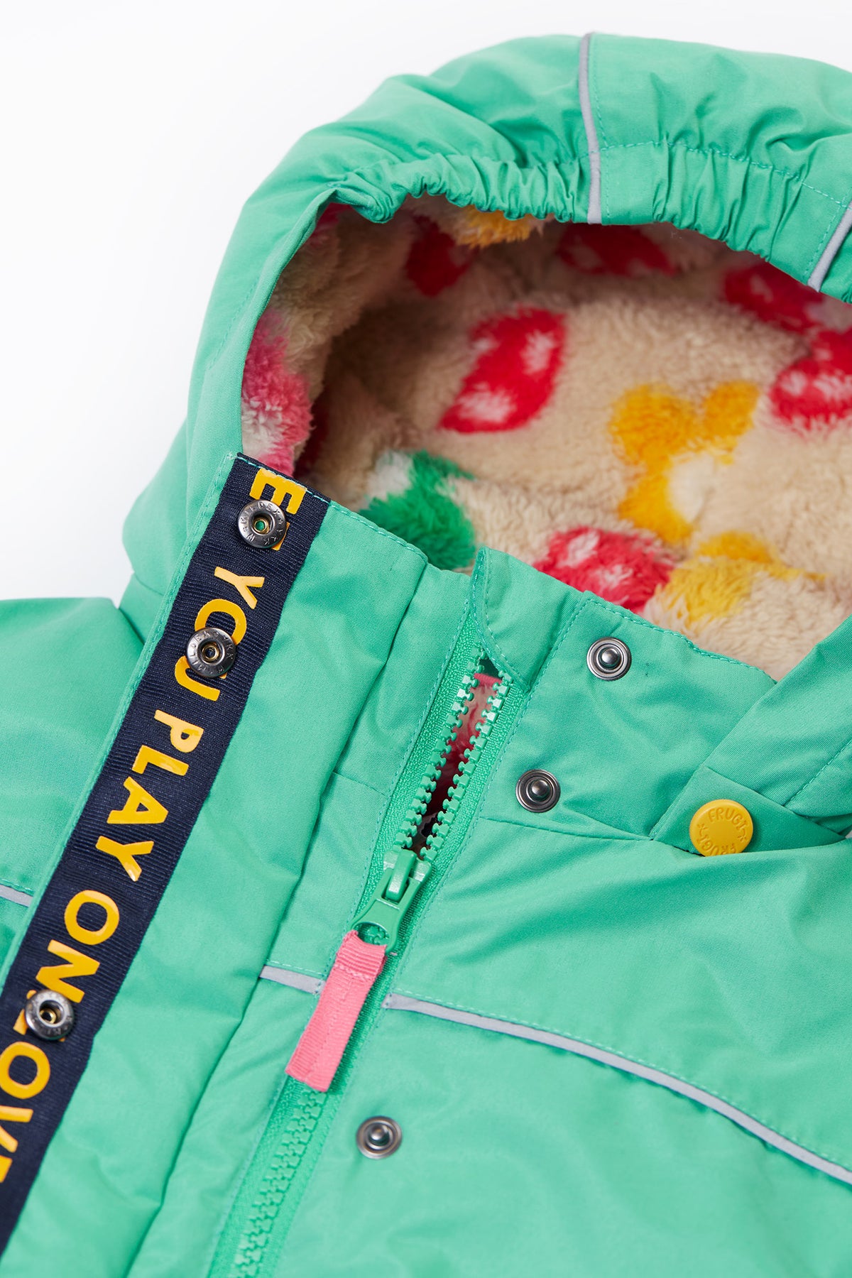 Frugi 3 In 1 Rambler Coat Green Mushroom Fleece Clothing 5-6YRS / Green,6-7YRS / Green,7-8YRS / Green,8-9YRS / Green