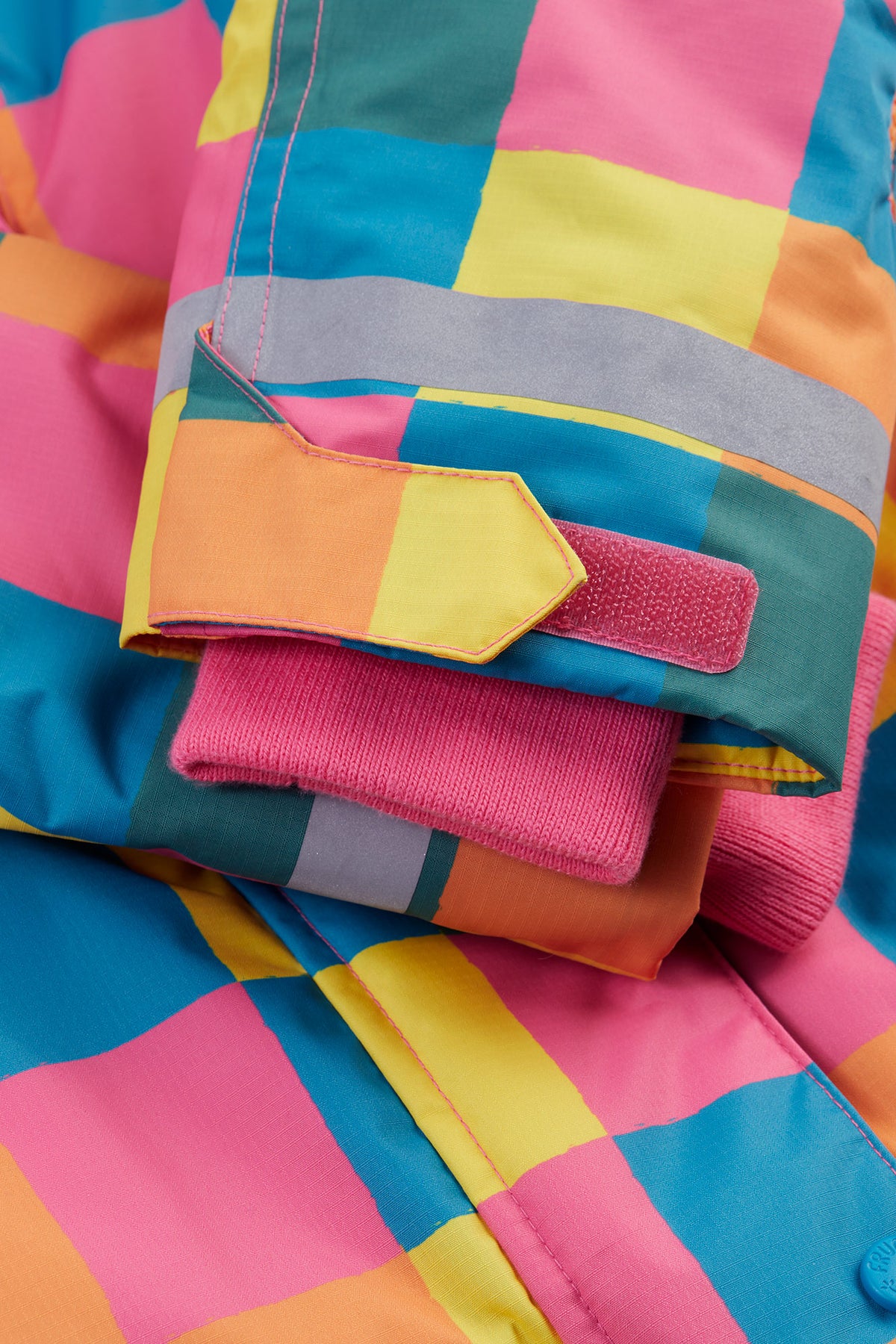 Frugi Snow And Ski Coat Rainbow Check Clothing 5-6YRS / Multi,6-7YRS / Multi,7-8YRS / Multi,8-9YRS / Multi