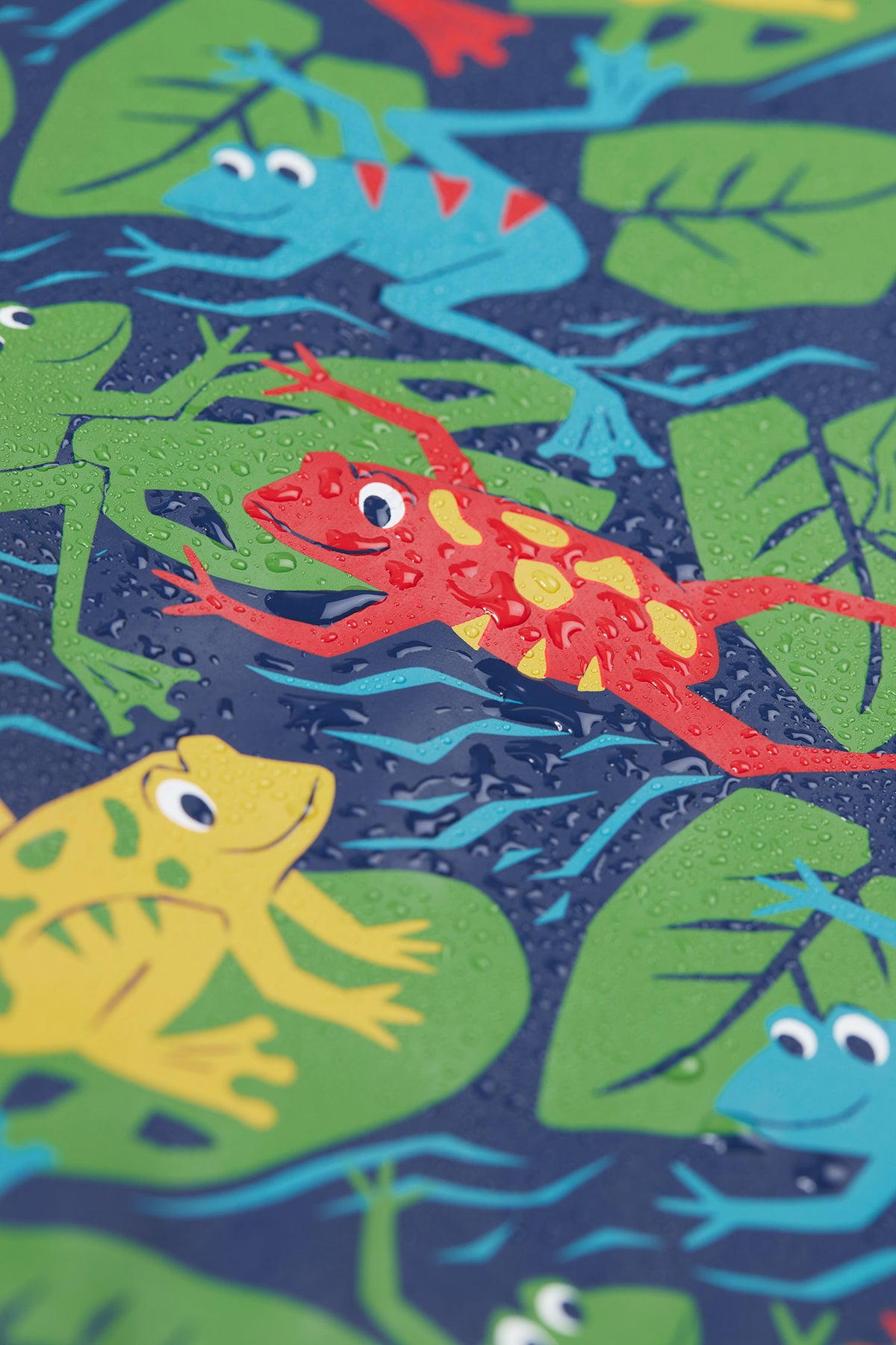 Frugi Puddle Buster Raincoat 500050A5beho Be Hoppy Clothing 2-3YRS / Multi,3-4YRS / Multi,4-5YRS / Multi,5-6YRS / Multi,6-7YRS / Multi,1-2 YRS / Multi