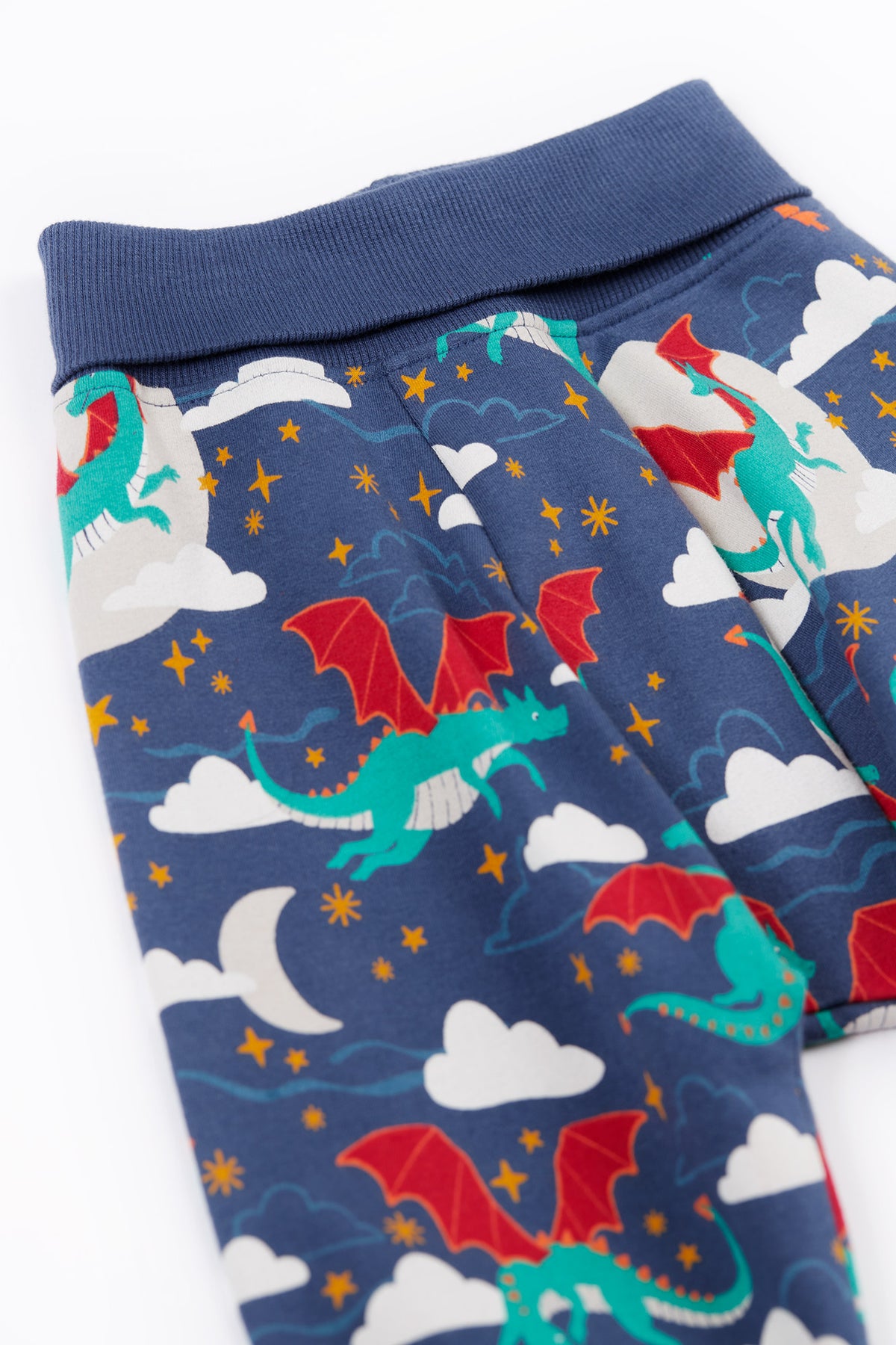 Frugi Cosy Parsnip Pants Navy Dragon Skies Clothing 3-6M / Navy,6-9M / Navy,9-12M / Navy,12-18M / Navy