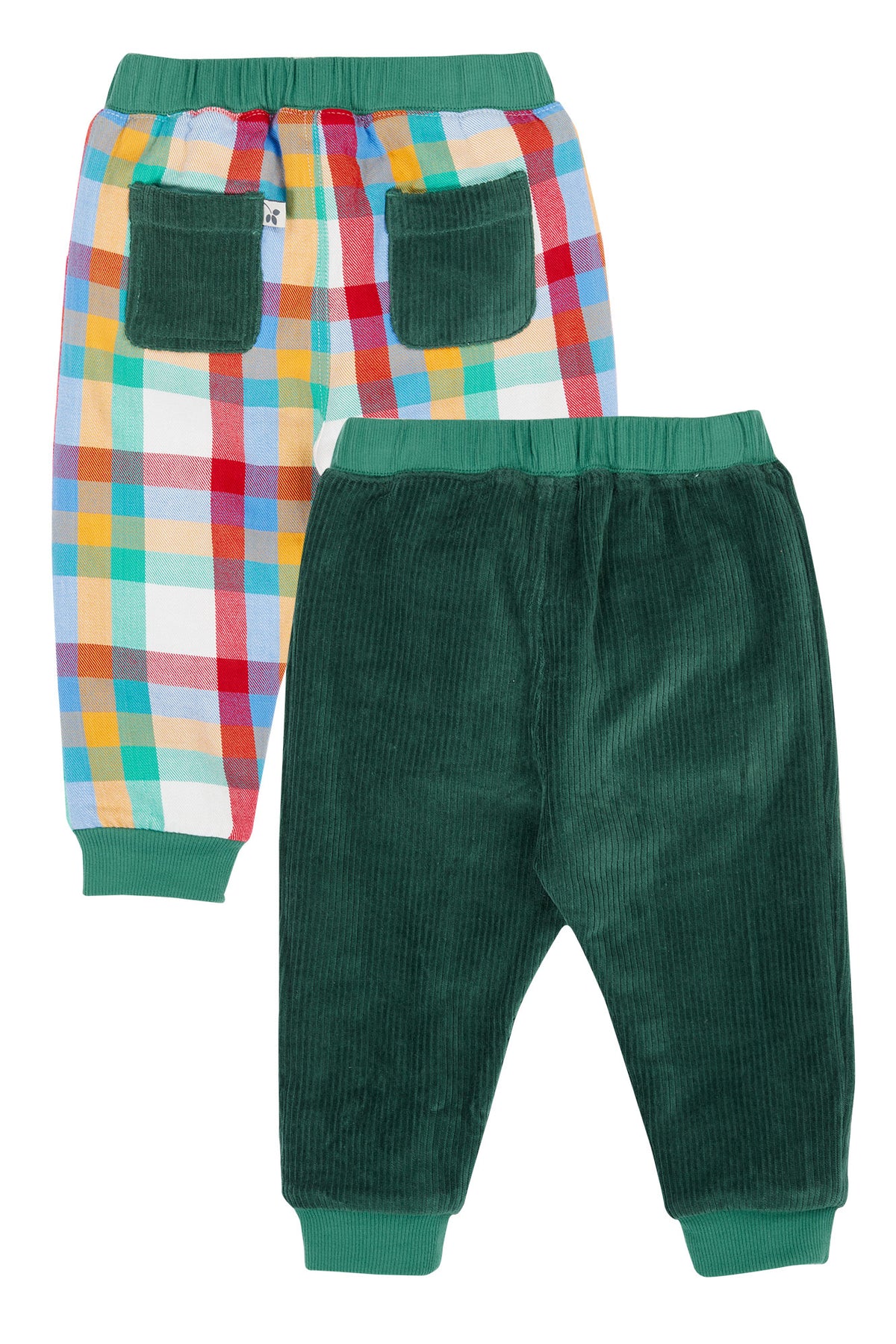 Frugi Ronnie Reversible Infant Cord Pull Ups 501865A5hgch Clothing 3-6M / Green,6-9M / Green,9-12M / Green,12-18M / Green,18-24M / Green