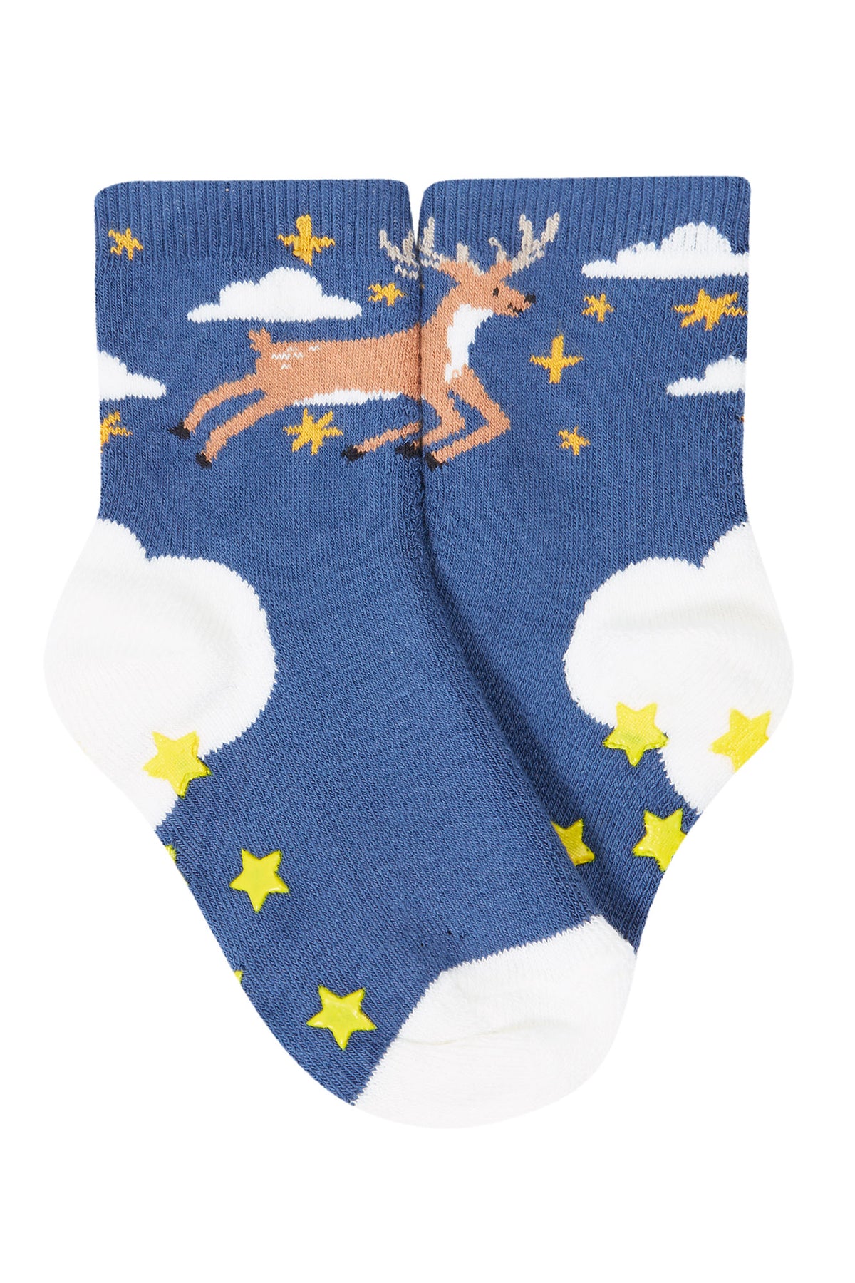 Frugi 2 Pack Grippy Socks 500114A5fpmp Festive Pals Clothing 0-6M / Multi,6-12M / Multi,1-2YRS / Multi,UK6-8 / Multi