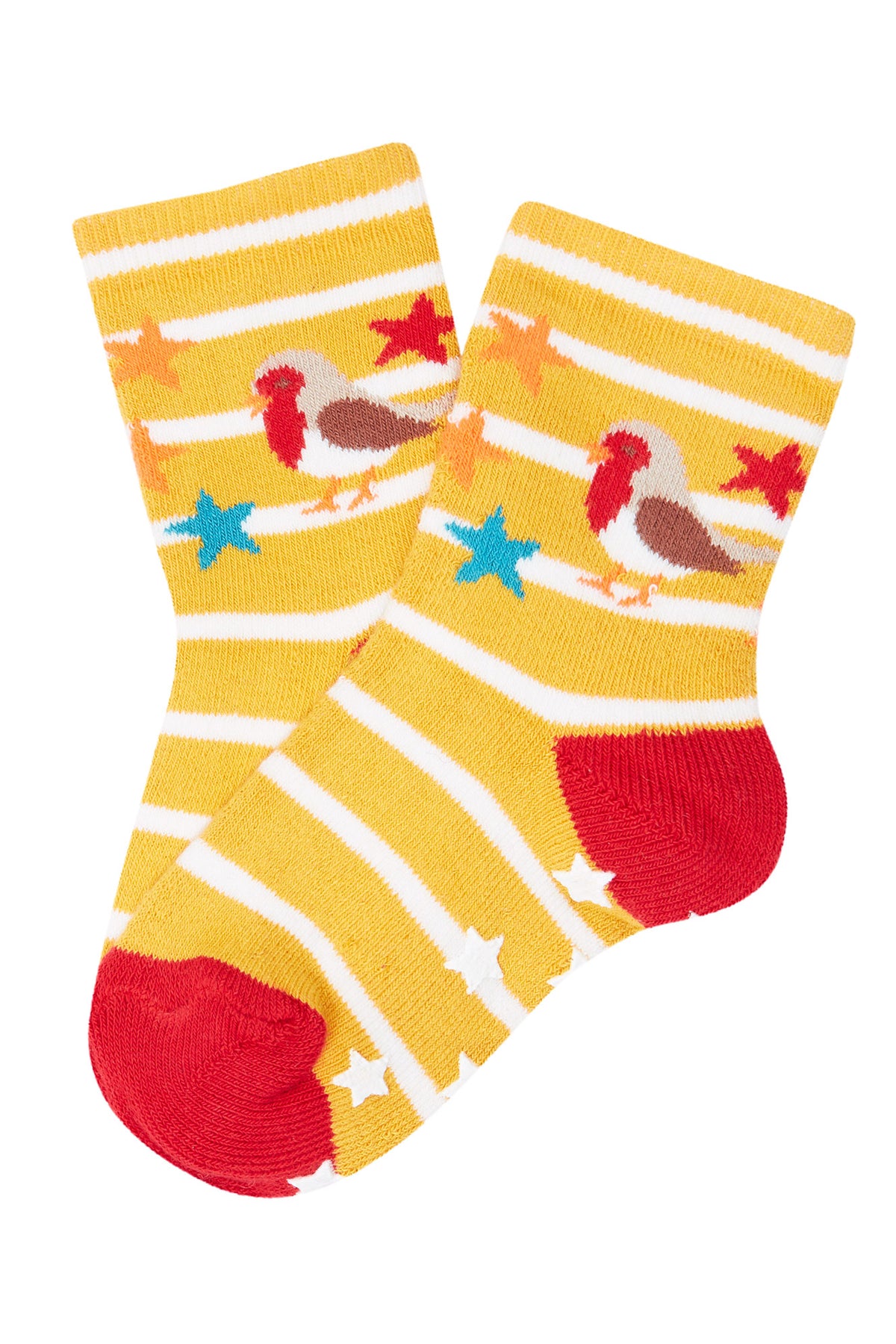 Frugi 2 Pack Grippy Socks 500114A5fpmp Festive Pals Clothing 0-6M / Multi,6-12M / Multi,1-2YRS / Multi,UK6-8 / Multi