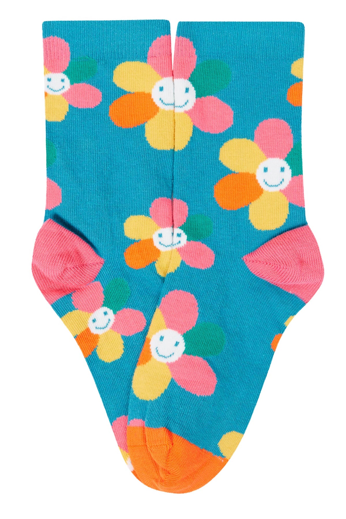 Frugi 3 Pack Socks 500038A5flmu Multi Flower Clothing UK3-5 ADULT / Multi,UK6-8 / Multi,UK9-12 / Multi,UK13-2 / Multi