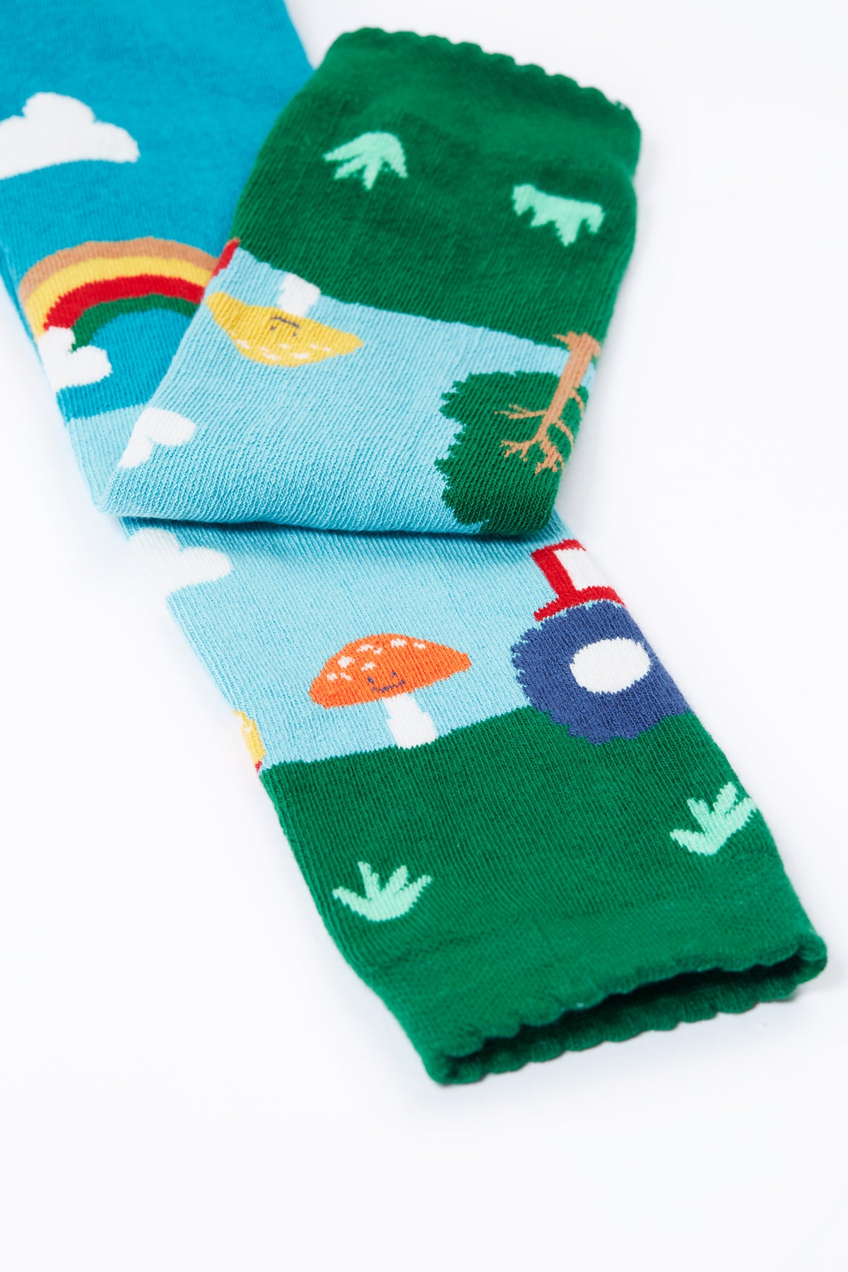 Frugi Infant Knitted Leggings 500086A5fugf Fun-Guys Clothing 0-6M / Multi,6-12M / Multi,1-2YRS / Multi