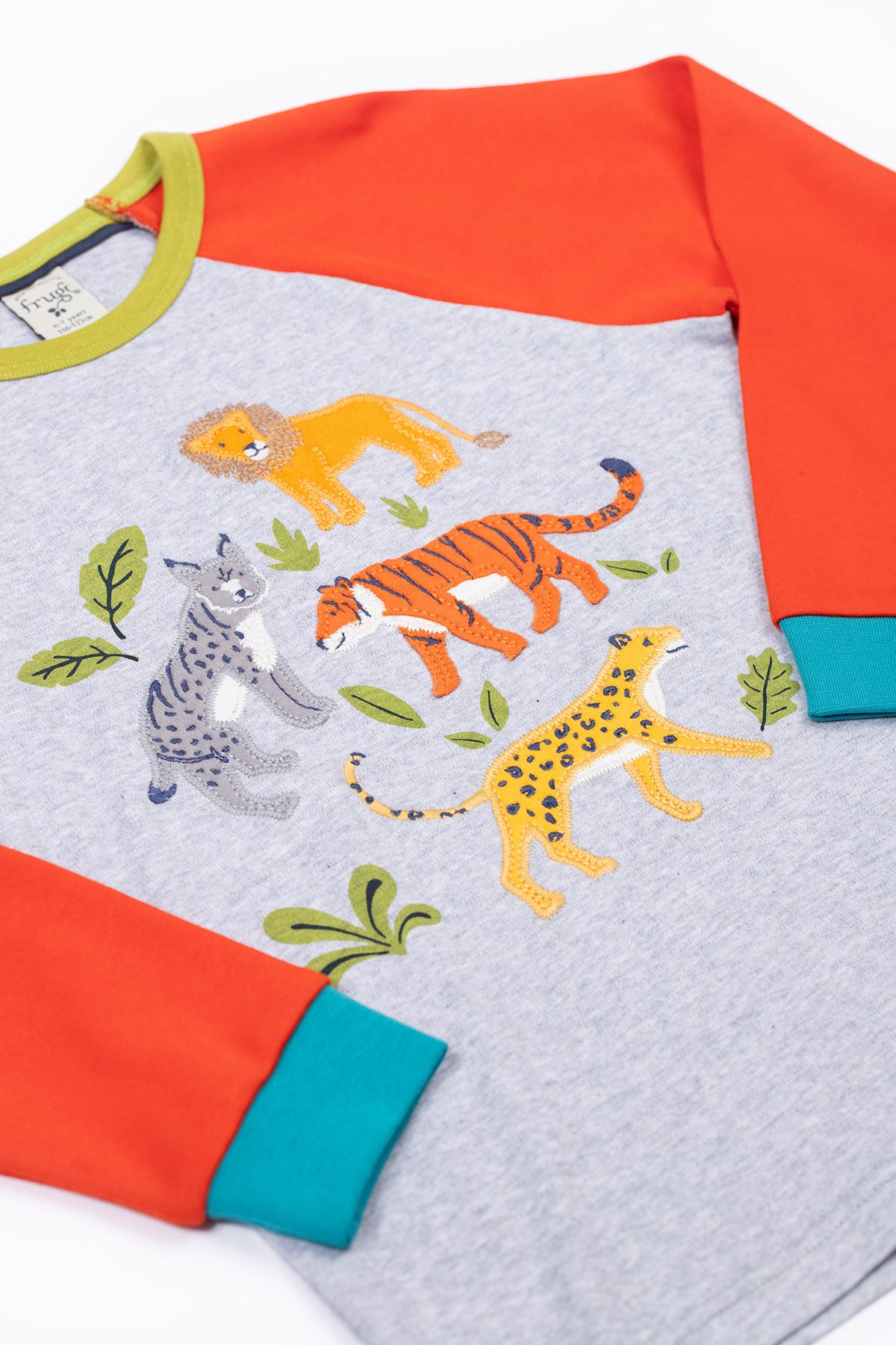 Frugi Jake T-Shirt 501917A5gmca Big Cats Clothing 2-3YRS / Multi,3-4YRS / Multi,4-5YRS / Multi,5-6YRS / Multi,6-7YRS / Multi,7-8YRS / Multi,8-9YRS / Multi