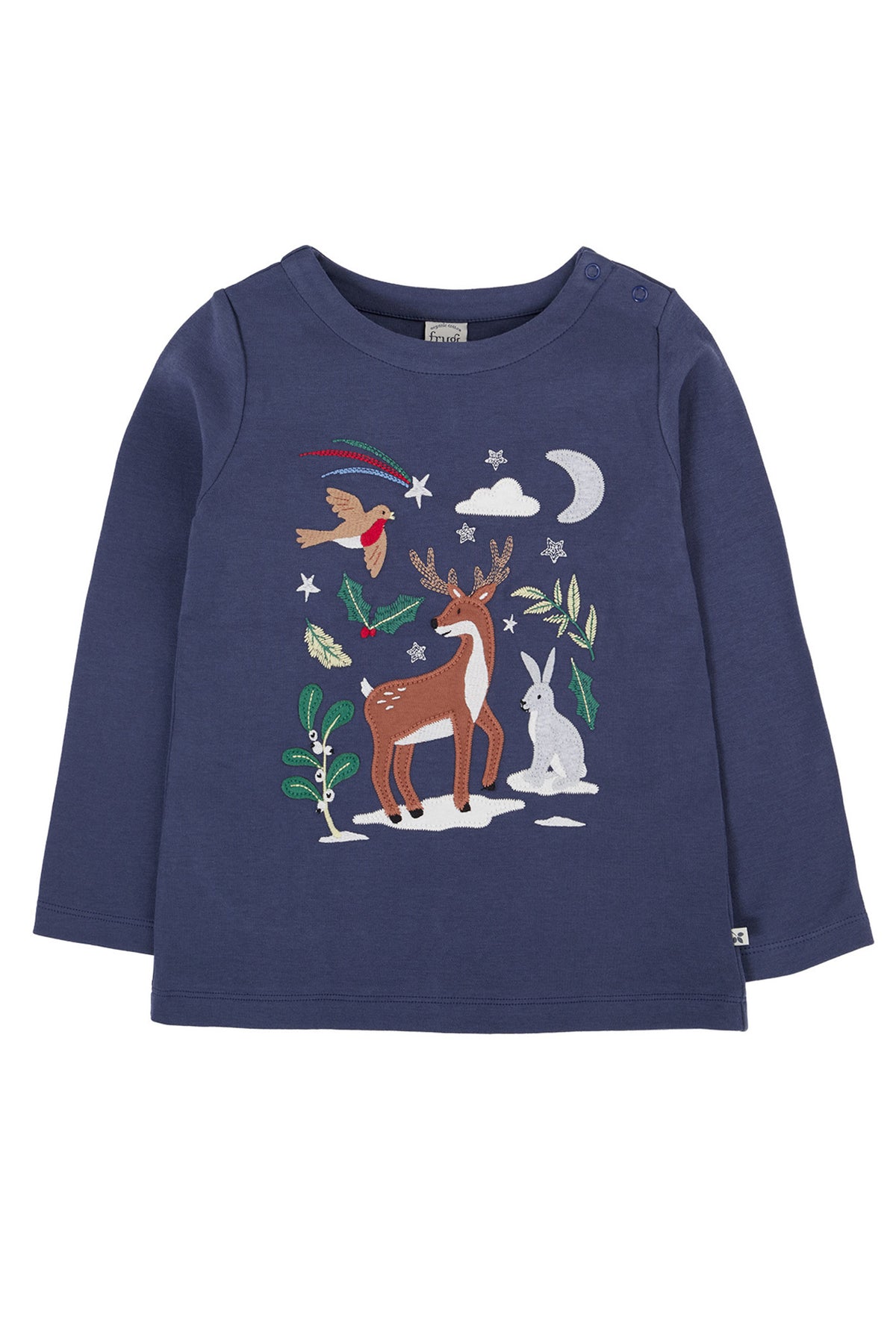 Frugi Anna Top 500173A5nbcb Caribou Clothing 5-6YRS / Navy,6-7YRS / Navy,7-8YRS / Navy,8-9YRS / Navy,9-10YRS / Navy