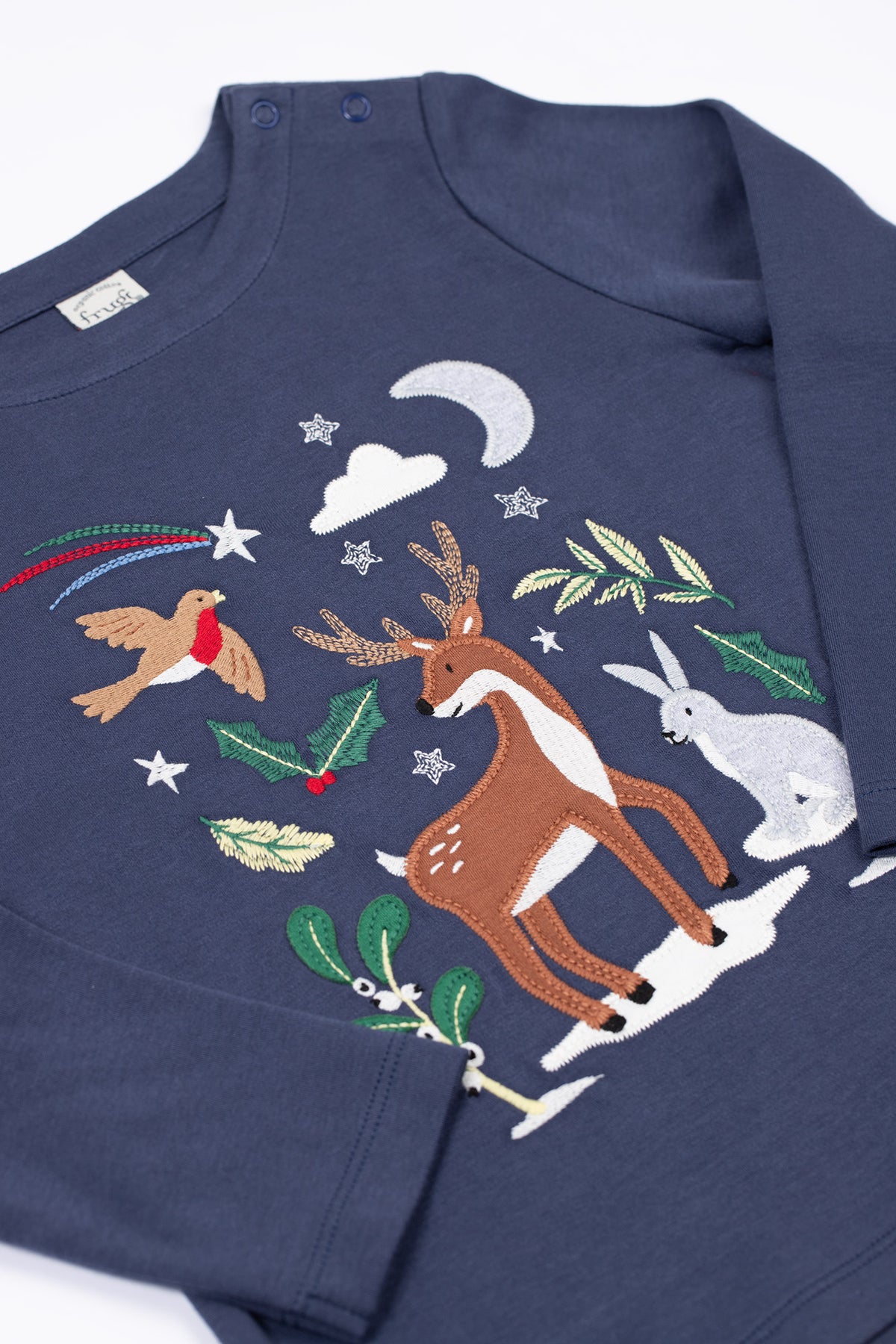 Frugi Anna Top 500173A5nbcb Caribou Clothing 5-6YRS / Navy,6-7YRS / Navy,7-8YRS / Navy,8-9YRS / Navy,9-10YRS / Navy