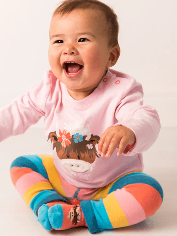 Blade & Rose Bonnie Highland Cow Infant T-Shirt Aw