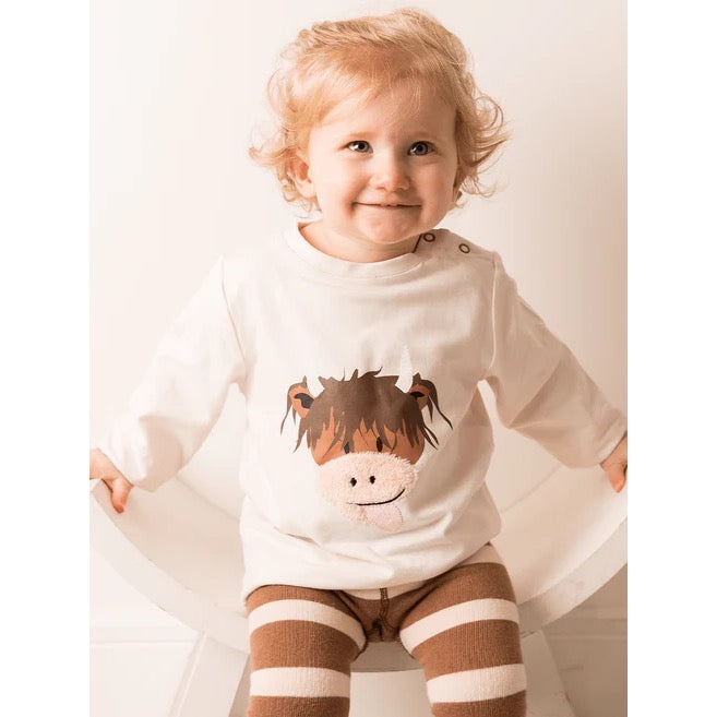 Blade & Rose Hamish Cow Natural Infant T-Shirt