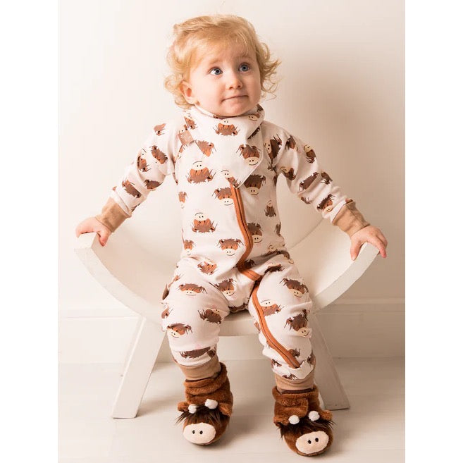 Blade & Rose Hamish Cow Natural Romper Playsuit