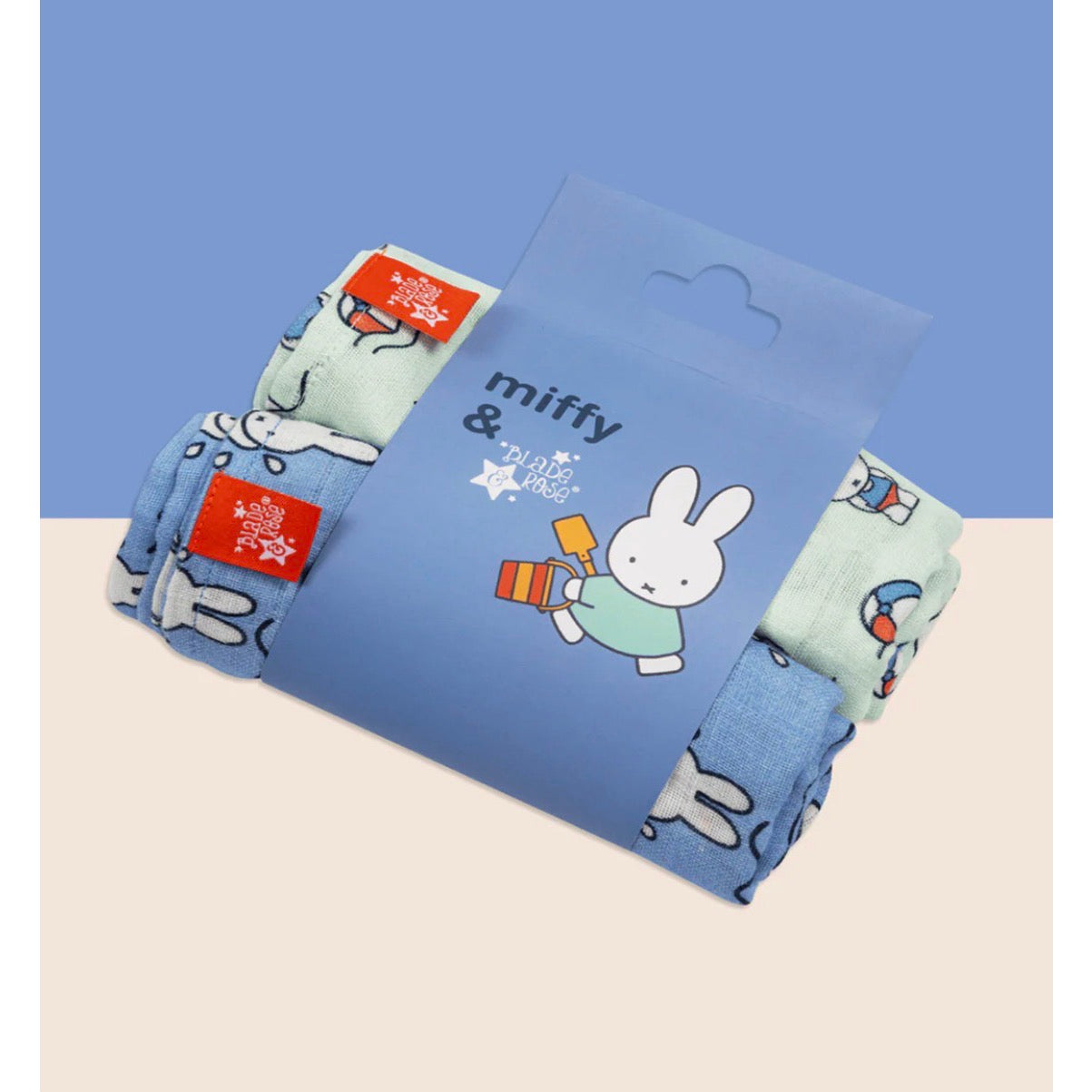 Blade & Rose Miffy 2 Pack Muslin Set Accessories ONE SIZE / Blue