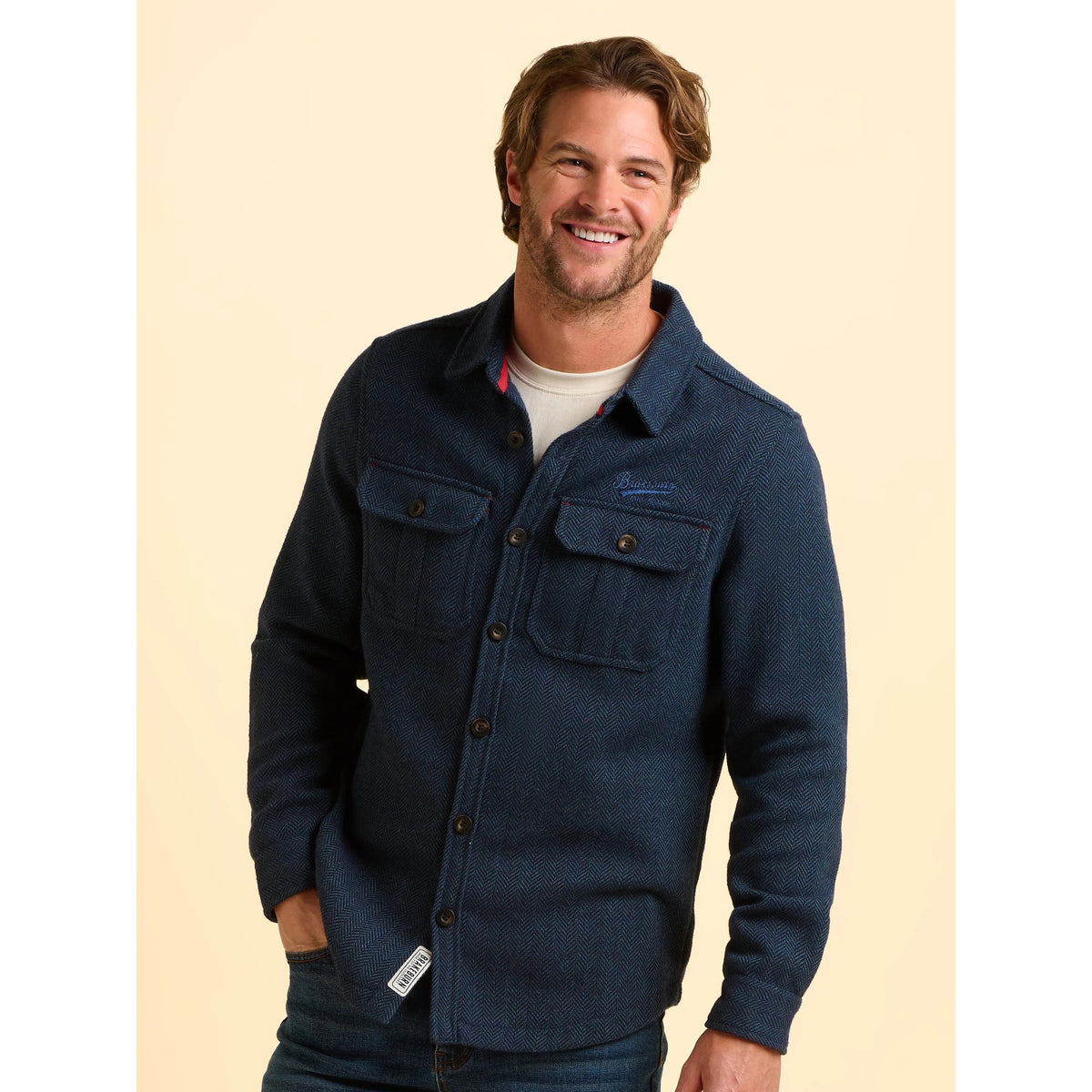 Brakeburn Mens Calthorpe Shirt Blue Clothing S / Blue,M / Blue,L / Blue,XL / Blue,XXL / Blue