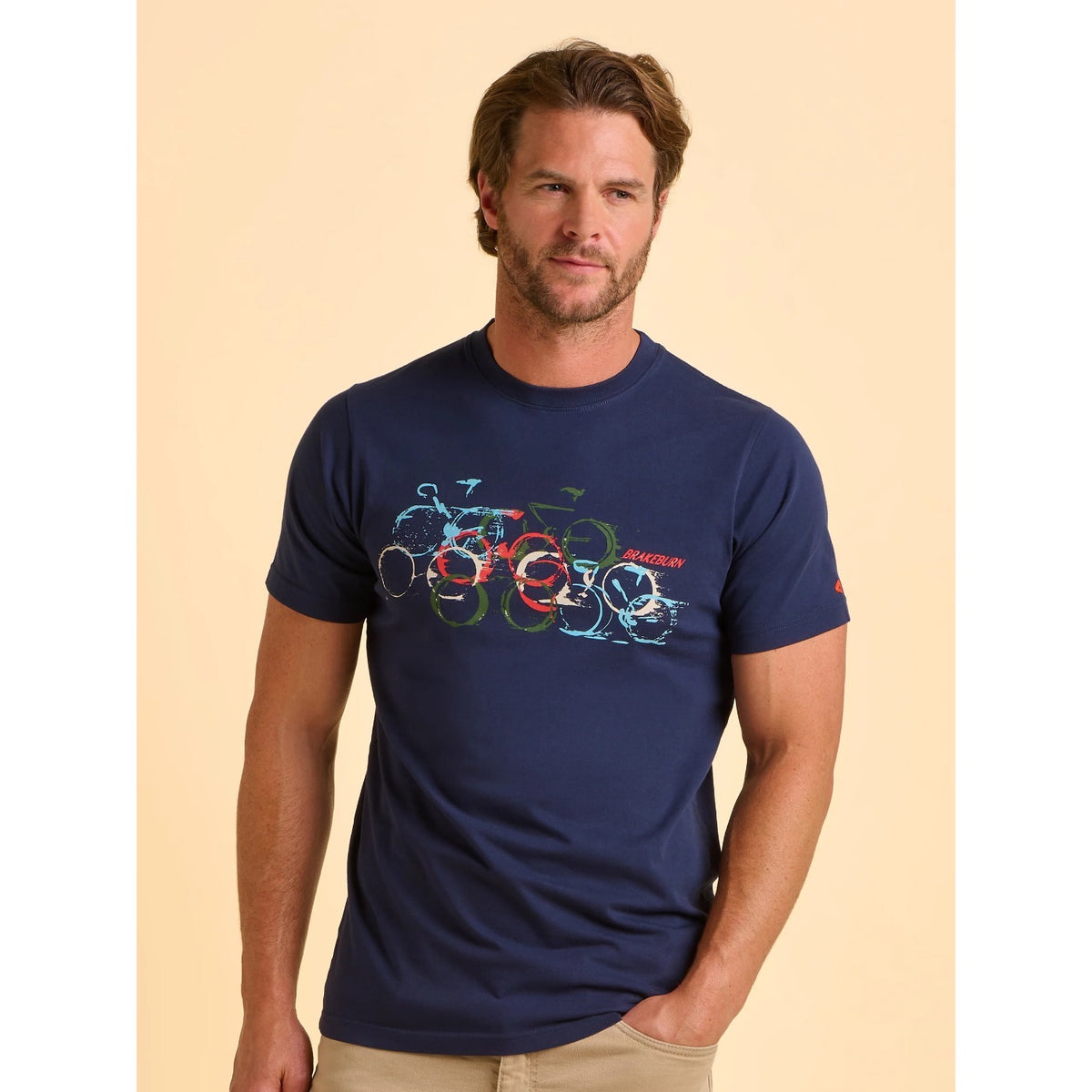 Brakeburn Mens Deepdale T-Shirt Navy Bike Clothing S / Navy,M / Navy,L / Navy,XL / Navy,XXL / Navy