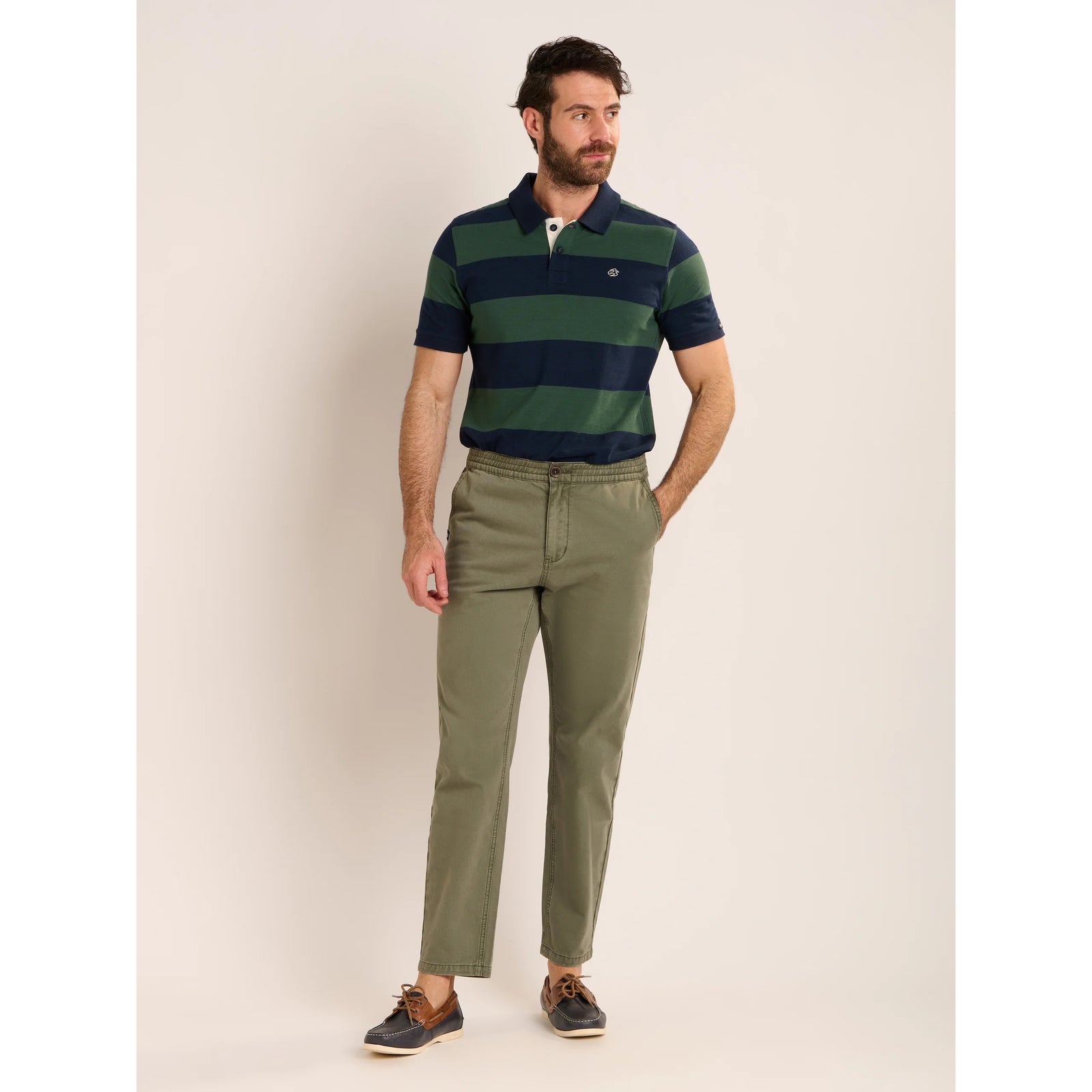 Brakeburn Mens Dodworth Chino Trousers Khaki