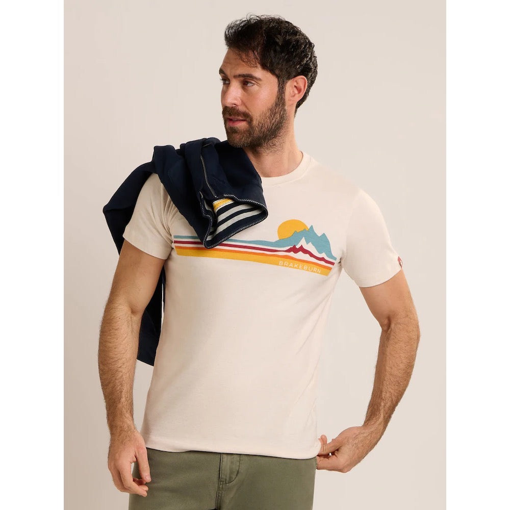 Brakeburn Mens Peterstow T-Shirt 4387 Natural Clothing M / Natural,L / Natural,XL / Natural,XXL / Natural