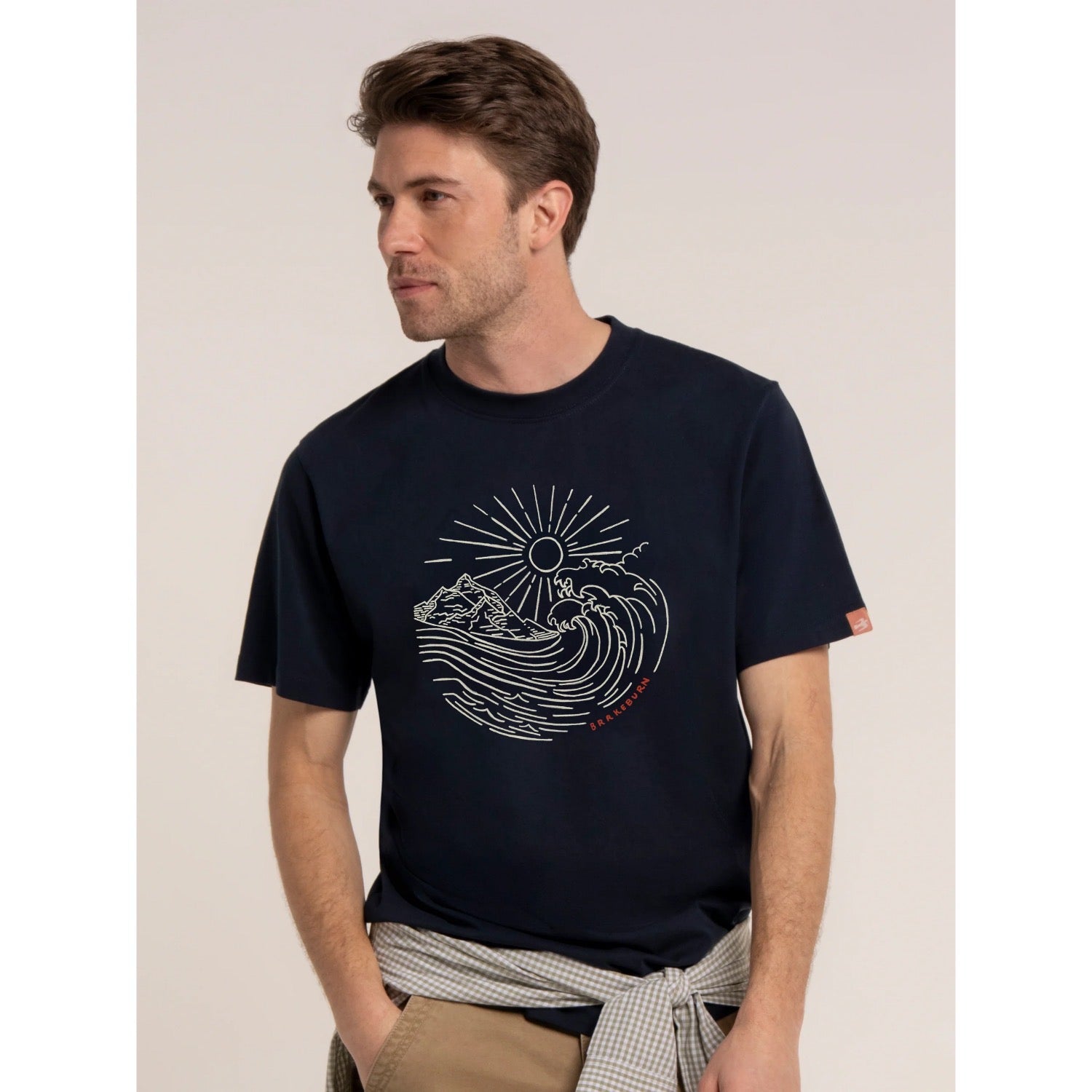Brakeburn Mens Radstock T-Shirt Navy