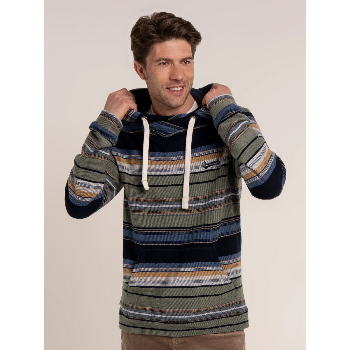 Brakeburn Mens Thornecombe Hoodie Multi Clothing M / Multi,L / Multi,XL / Multi,XXL / Multi