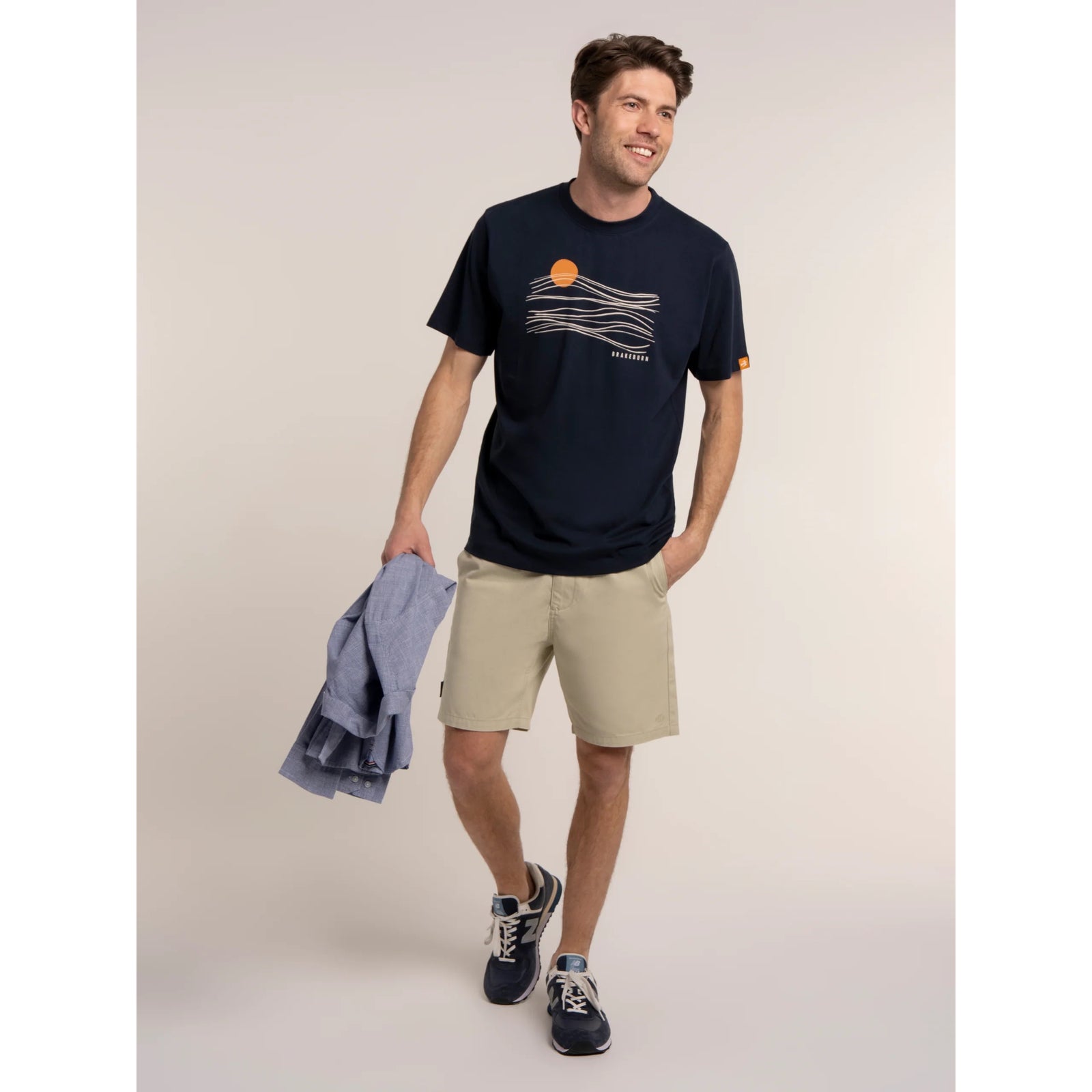 Brakeburn Mens Wavendon T-Shirt Navy Clothing M / Navy,L / Navy,XL / Navy,XXL / Navy
