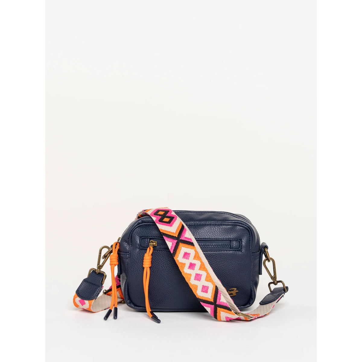 Brakeburn Sabine Navy Box Cross Body Bag Ss26