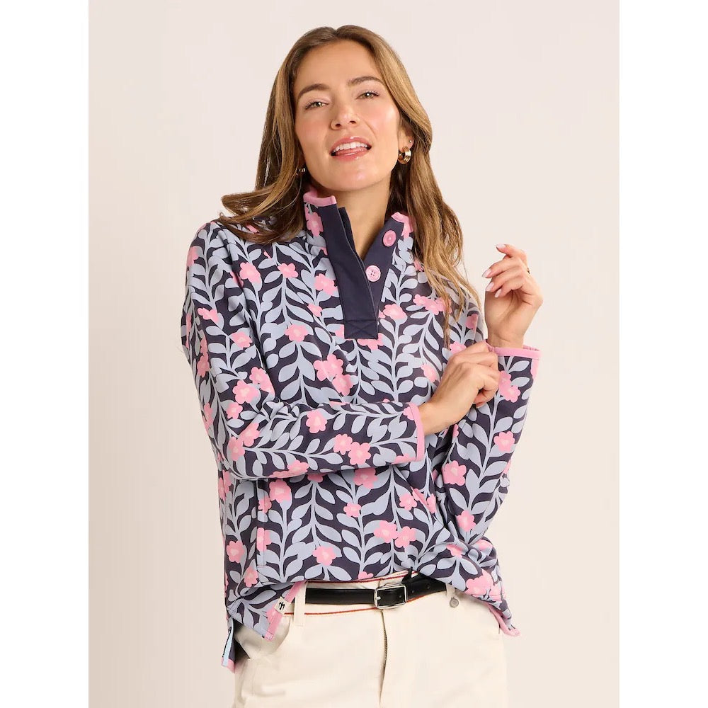 Brakeburn Womens Asker Sweatshirt 1420 Blue Print Clothing UK8 / Blue,UK10 / Blue,UK12 / Blue,UK14 / Blue,UK16 / Blue