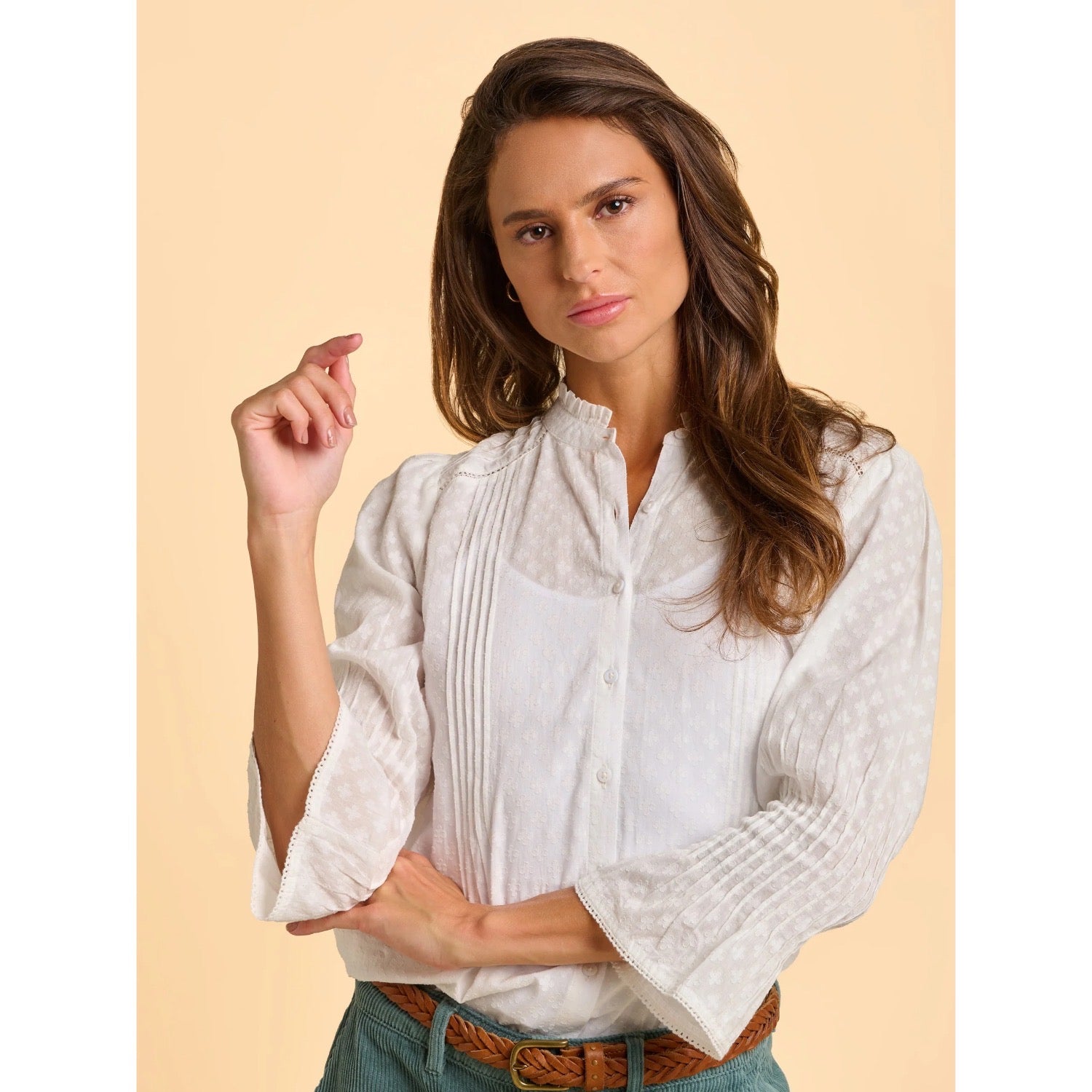 Brakeburn Womens Elva Blouse Cream Clothing UK8 / Cream,UK10 / Cream,UK12 / Cream,UK14 / Cream,UK16 / Cream