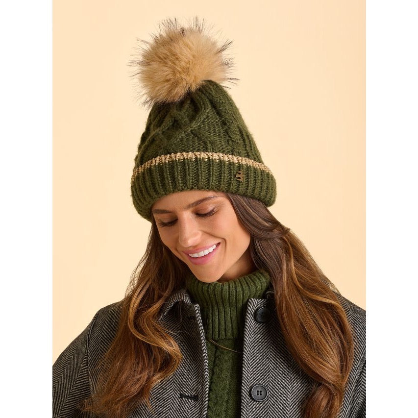 Brakeburn Womens Hearth Beanie Bblhat0013361aw25 Khaki Clothing ONE SIZE / Khaki