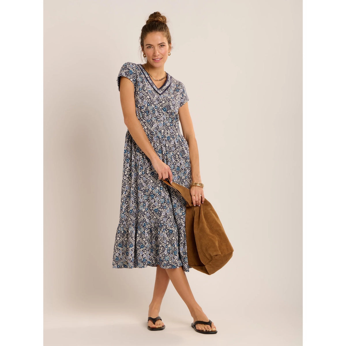 Brakeburn Womens Lucia Jersey Dress Navy Print Clothing UK10 / Navy,UK12 / Navy,UK14 / Navy,UK16 / Navy