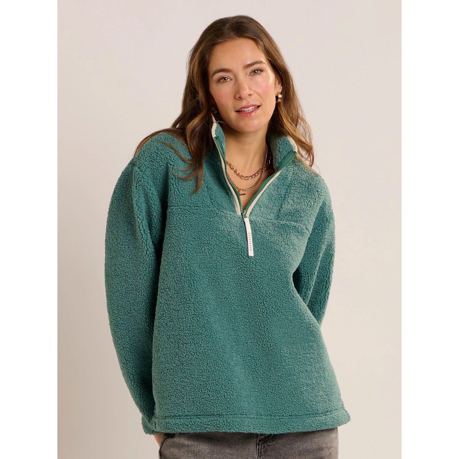 Brakeburn Womens Mangerton Borg Fleece Clothing UK8 / Seagrass,UK10 / Seagrass,UK12 / Seagrass,UK14 / Seagrass,UK16 / Seagrass