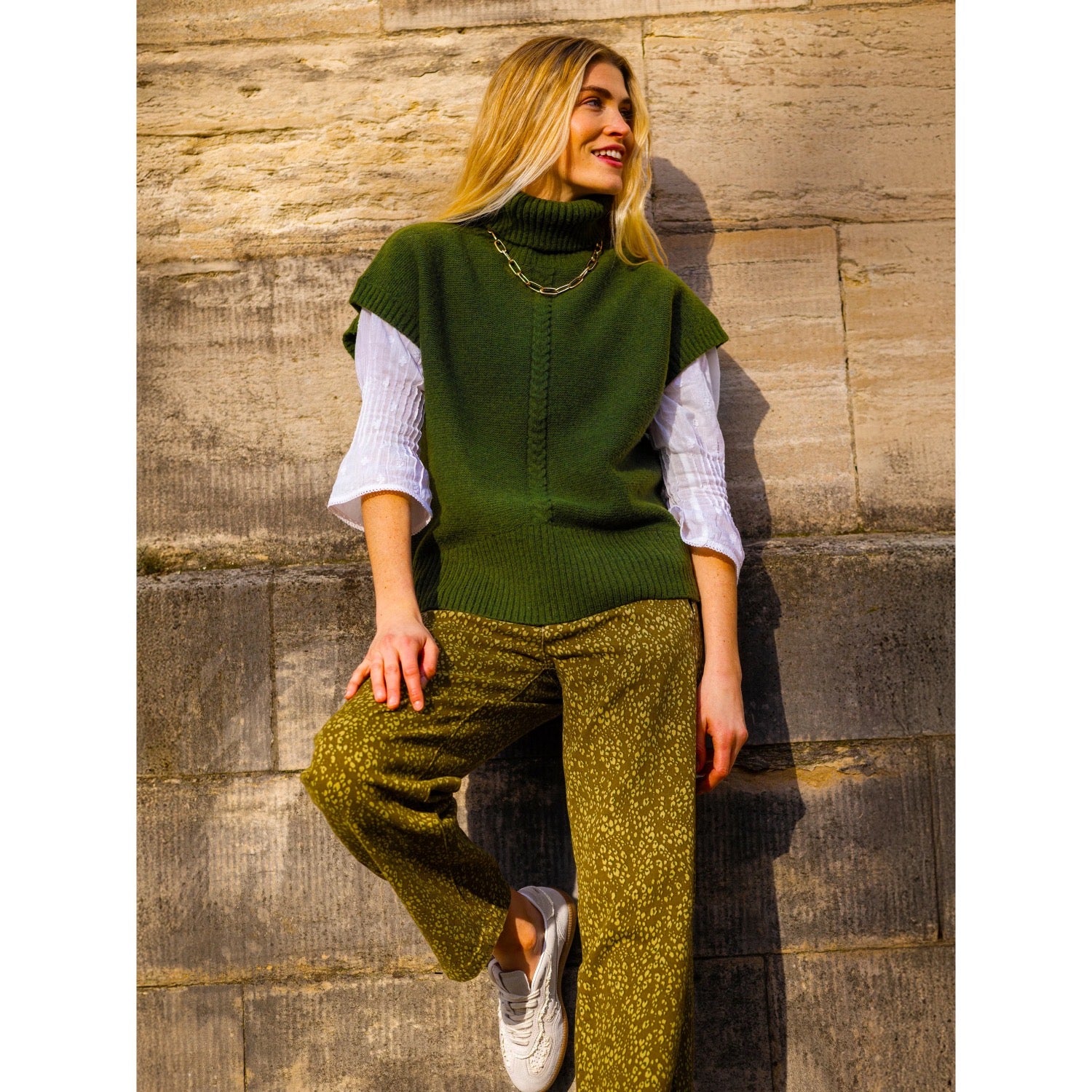 Brakeburn Womens Mariner Knitted Tank Green Clothing UK8 / Green,UK10 / Green,UK12 / Green,UK14 / Green,UK16 / Green