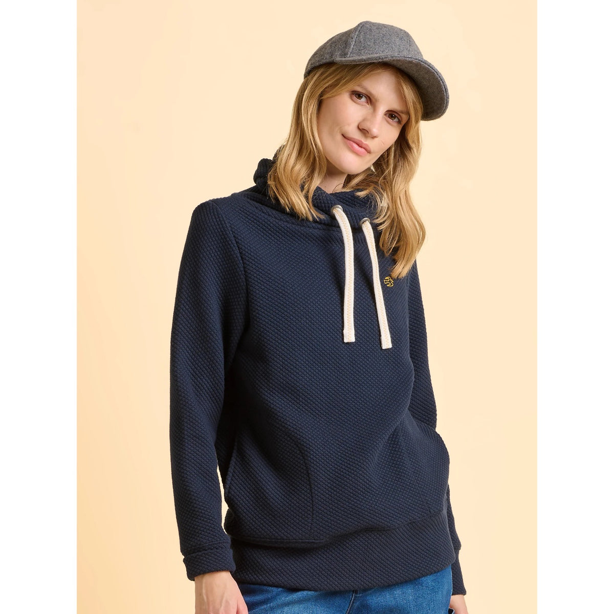 Brakeburn Womens Morden Cowl Neck Sweatshirt Navy Clothing UK8 / Navy,UK10 / Navy,UK12 / Navy,UK14 / Navy,UK16 / Navy