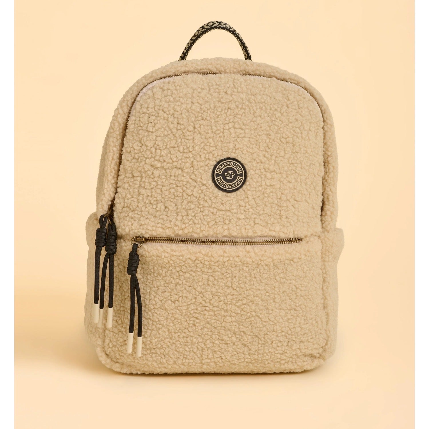 Brakeburn Womens Ope Backpack Cream Borg Accessories ONE SIZE / Cream