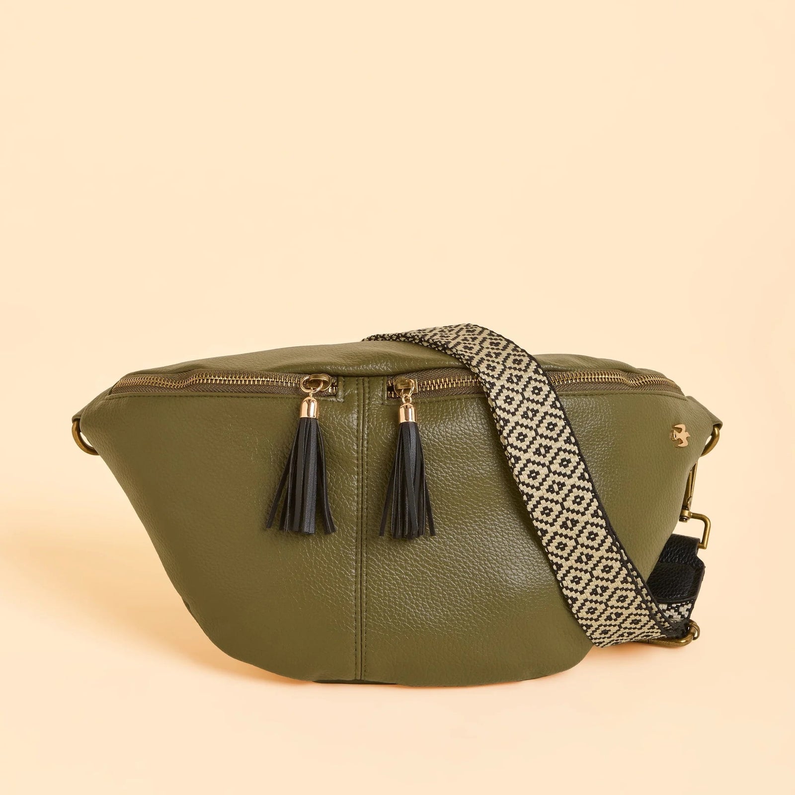 Brakeburn Womens Sierra Sling Bag Khaki Accessories ONE SIZE / Khaki