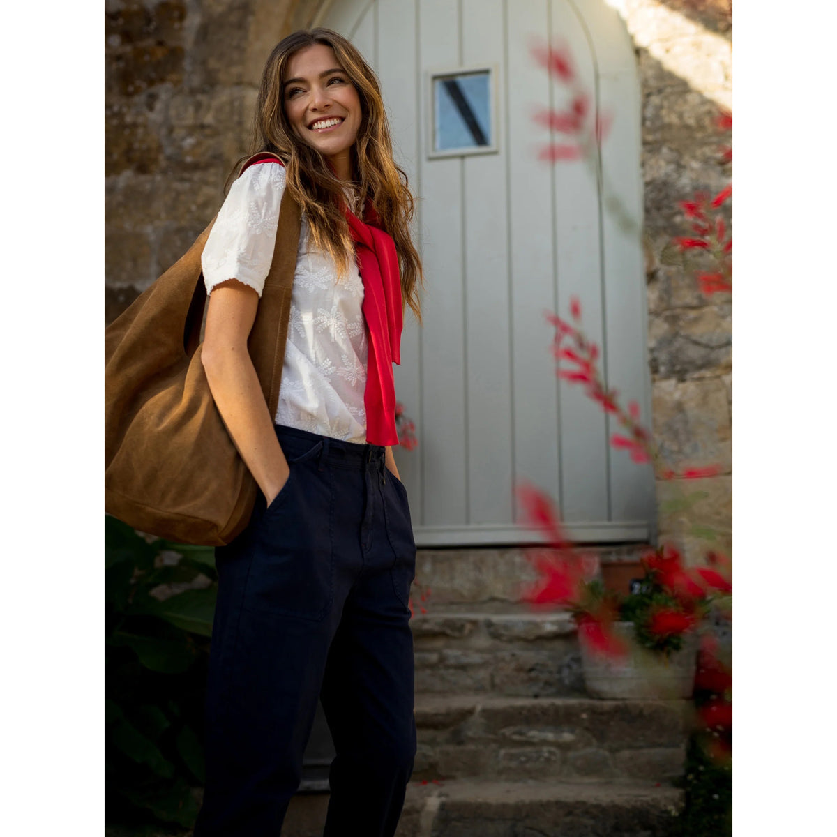 Brakeburn Womens Vanessa Embroidered Blouse