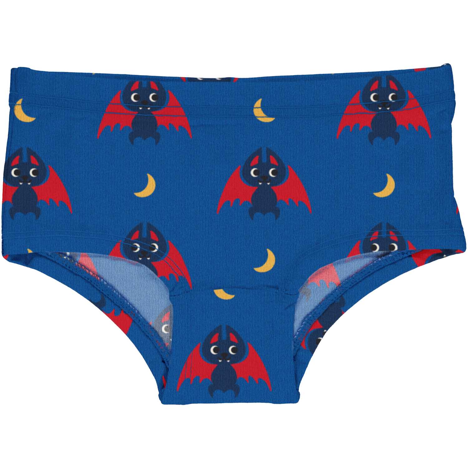 Maxomorra Bat Girls Hipster Briefs Aw24 Clothing 3-4YRS / Blue,4-5YRS / Blue,5-6YRS / Blue,7-8YRS / Blue