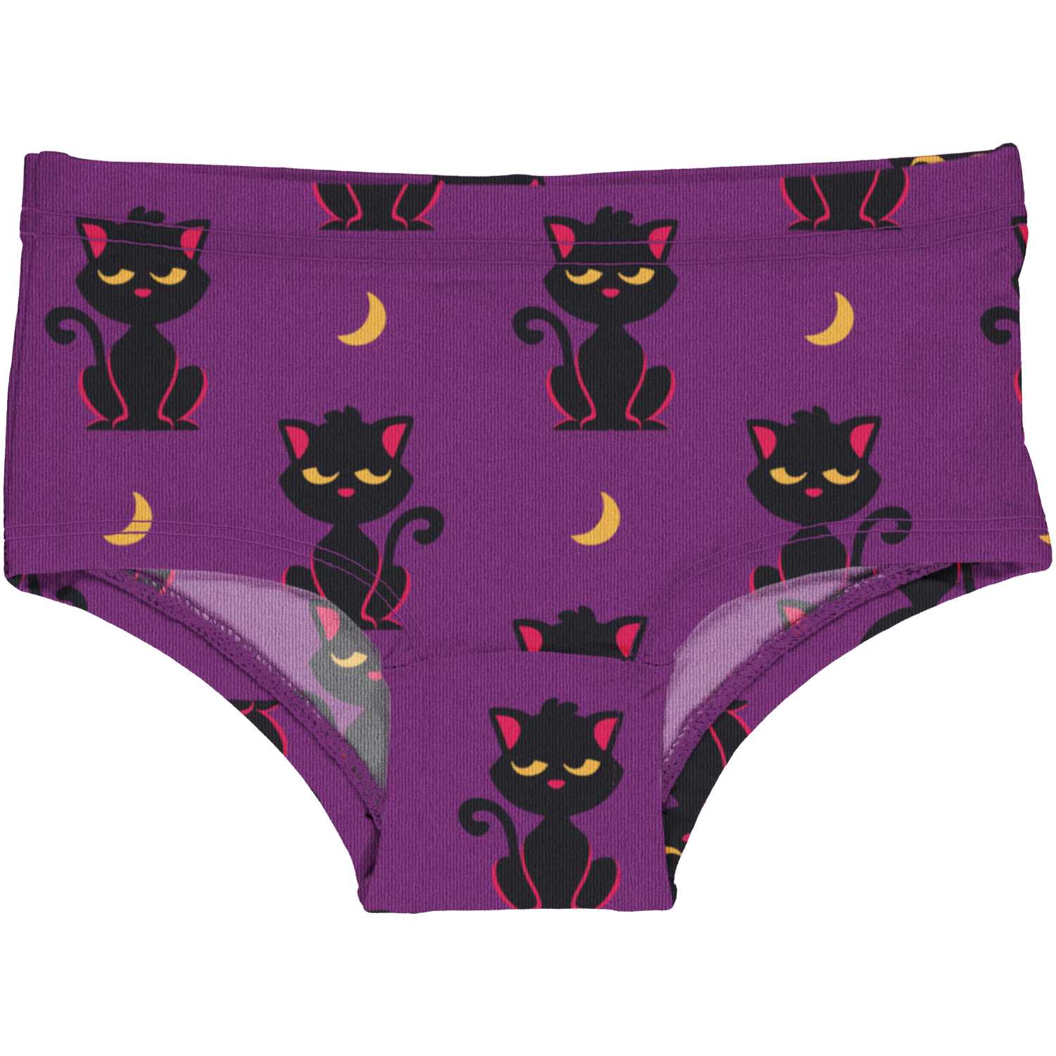 Maxomorra Cat Girls Hipster Briefs Aw24 Clothing 3-4YRS / Purple,4-5YRS / Purple,5-6YRS / Purple,7-8YRS / Purple,9-10YRS / Purple,11-12YRS / Purple