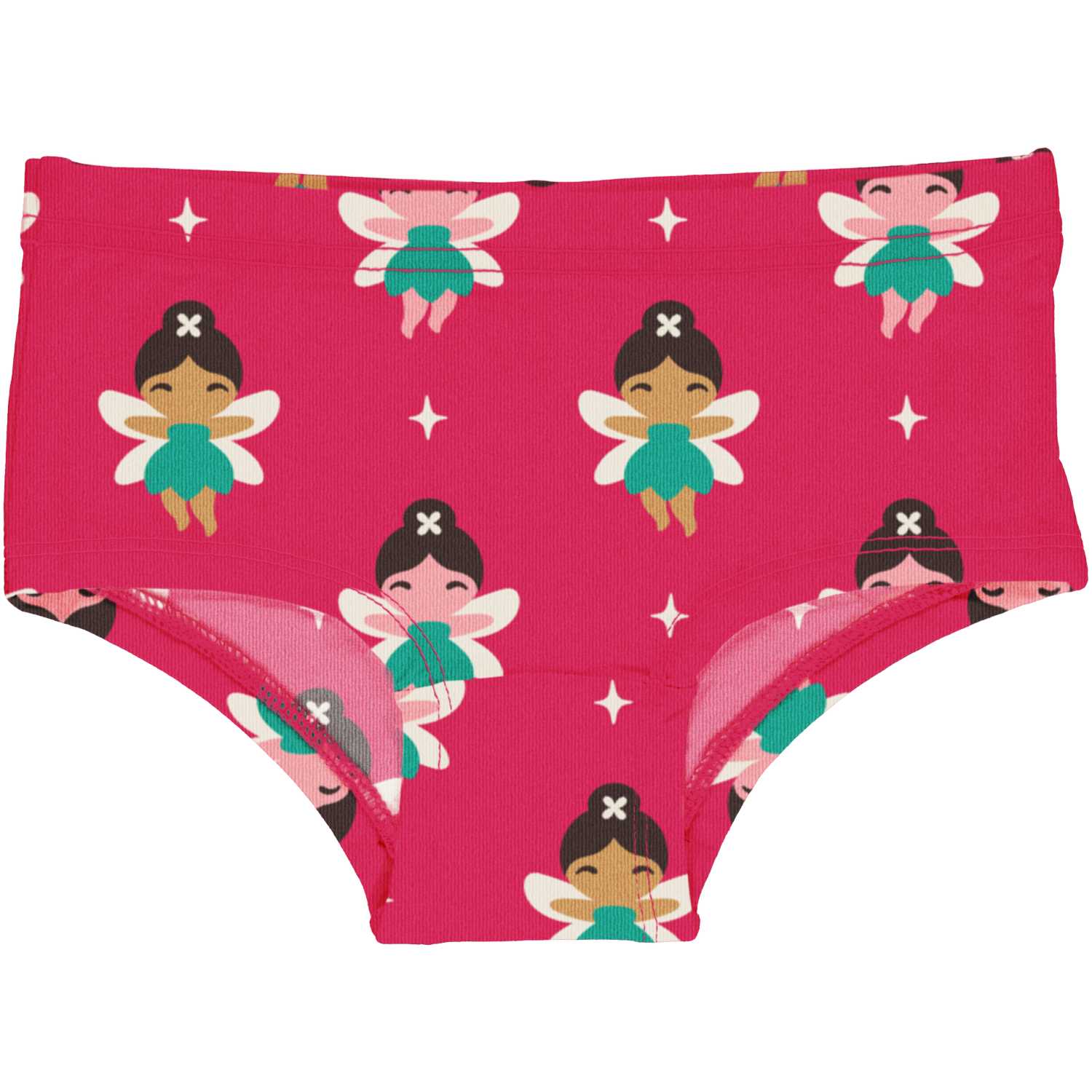 Maxomorra Fairy Girls Hipster Briefs Aw24 Clothing 2-3YRS / Fuchsia,3-4YRS / Fuchsia,4-5YRS / Fuchsia,5-6YRS / Fuchsia,7-8YRS / Fuchsia