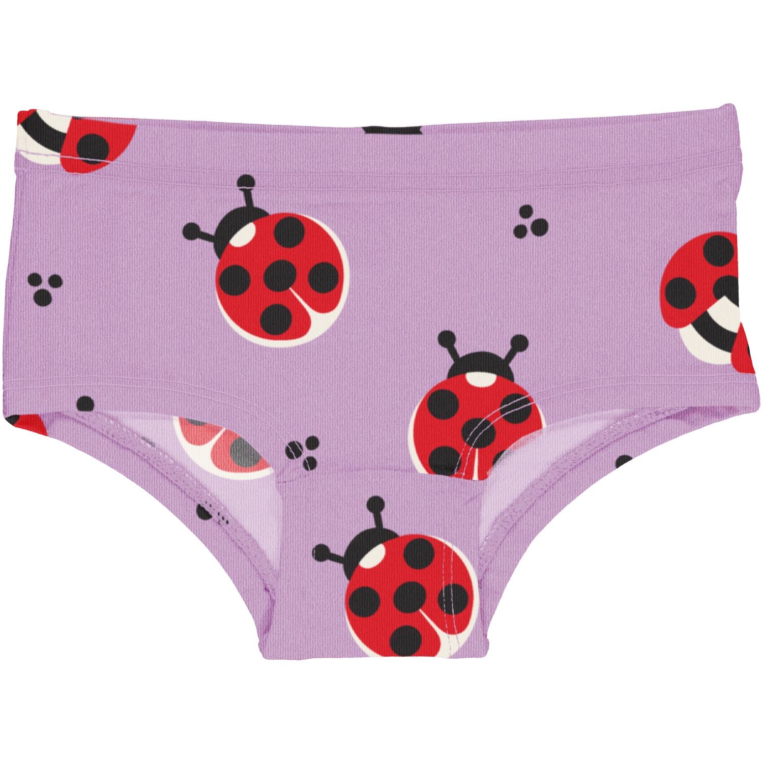 Maxomorra Ladybug Hipster Briefs Ss25 Clothing 3-4YRS / Purple,5-6YRS / Purple,7-8YRS / Purple