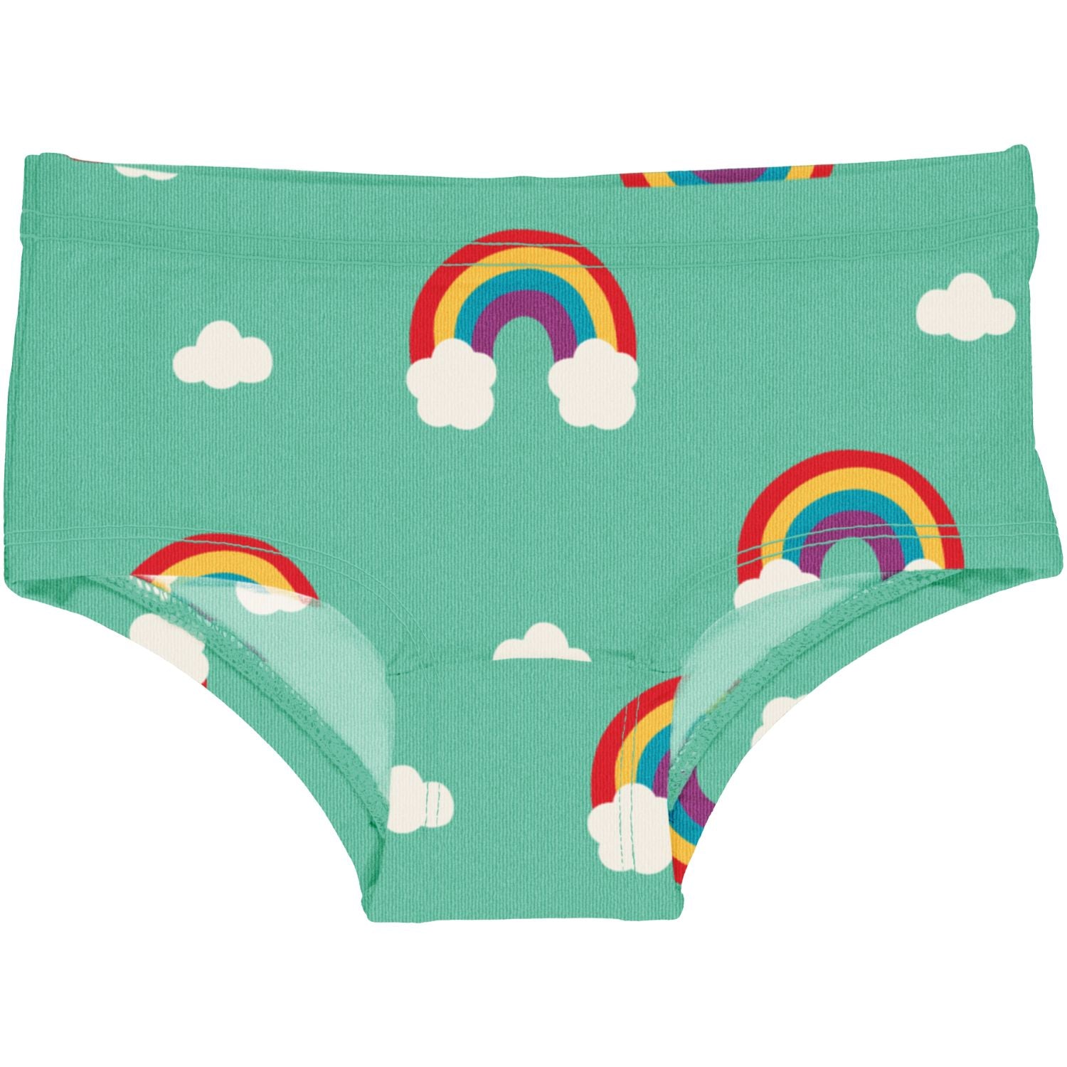 Maxomorra Rainbow Girls Hipster Briefs Ss25 Clothing 3-4YRS / Green,5-6YRS / Green,7-8YRS / Green,9-10YRS / Green