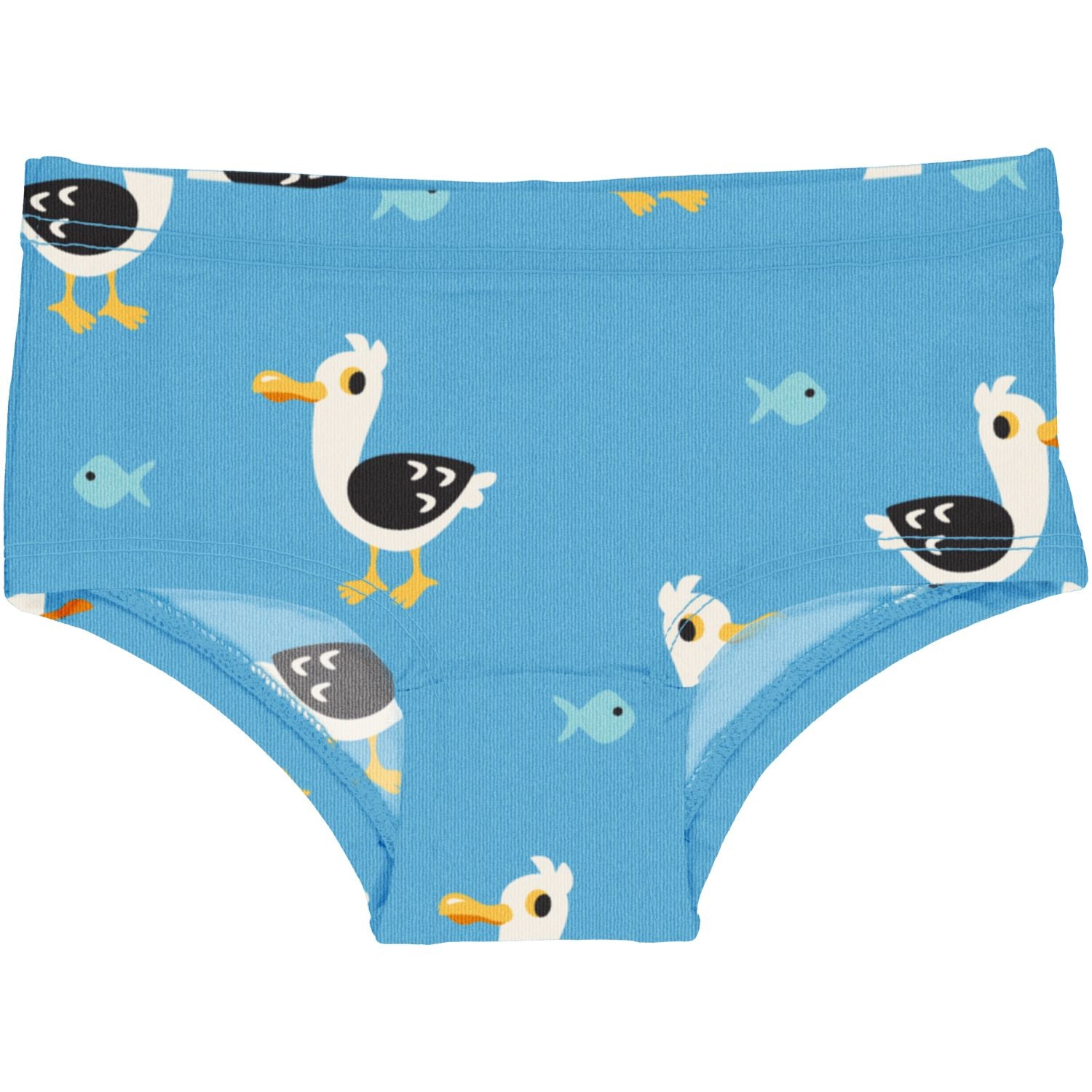 Maxomorra Seagull Girls Hipster Briefs Ss25 Clothing 3-4YRS / Blue,5-6YRS / Blue,7-8YRS / Blue