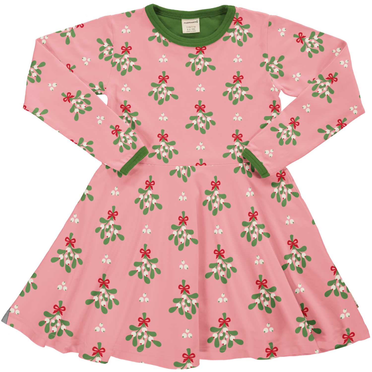 Maxomorra Circle Dress Pink Mistletoe Clothing 3-4YRS / Pink,4-5YRS / Pink,5-6YRS / Pink,7-8YRS / Pink