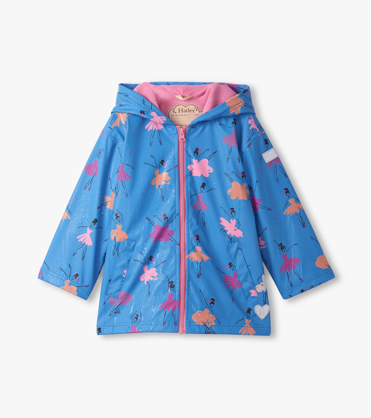 Hatley Ballet School Colour Changing Raincoat Clothing 2YRS / Blue,3YRS / Blue,4YRS / Blue,5YRS / Blue,6YRS / Blue,7YRS / Blue,8YRS / Blue