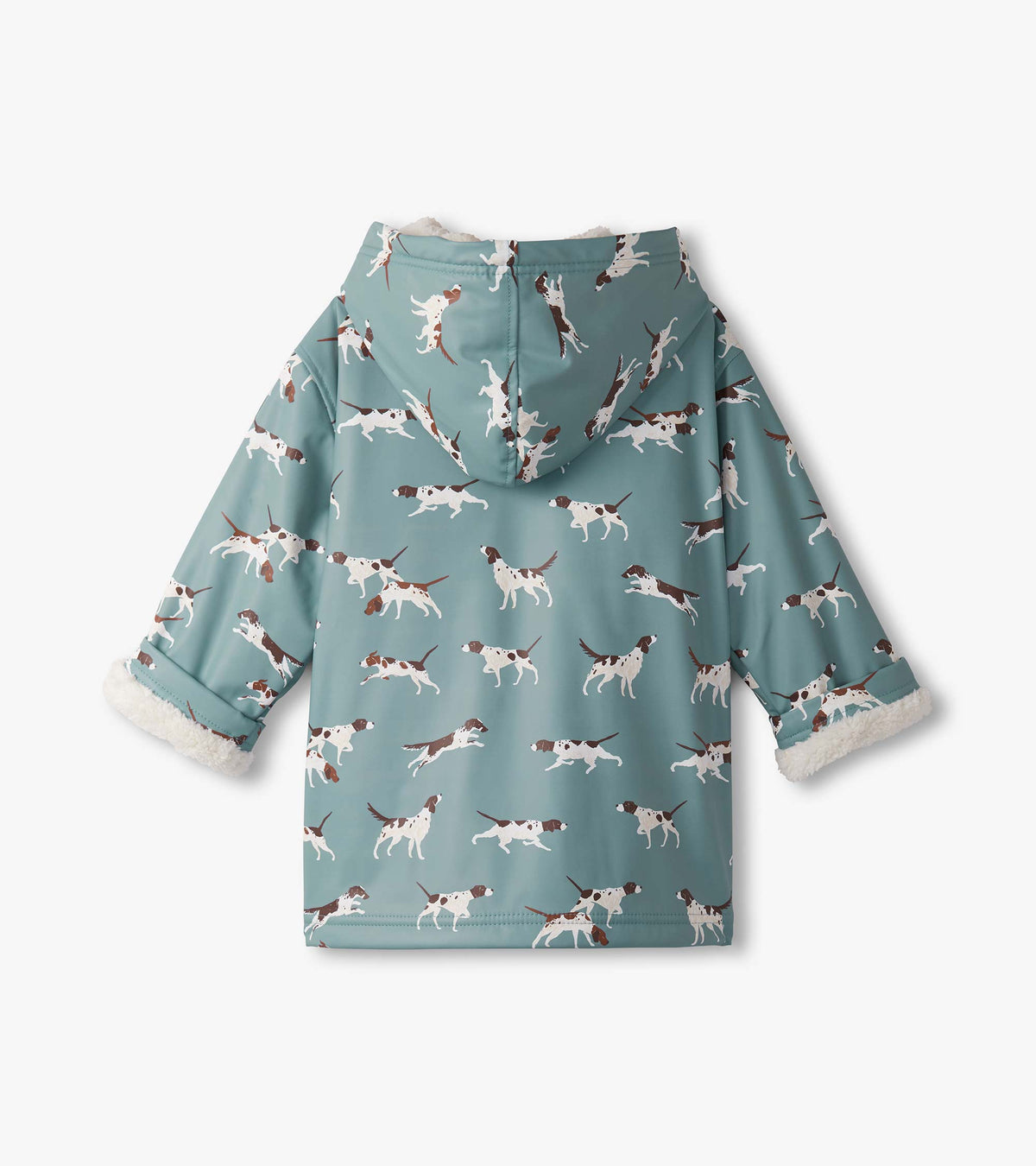 Hatley On The Hunt Sherpa Lined Raincoat Clothing 3YRS / Grey,4YRS / Grey,5YRS / Grey,6YRS / Grey,7YRS / Grey,8YRS / Grey